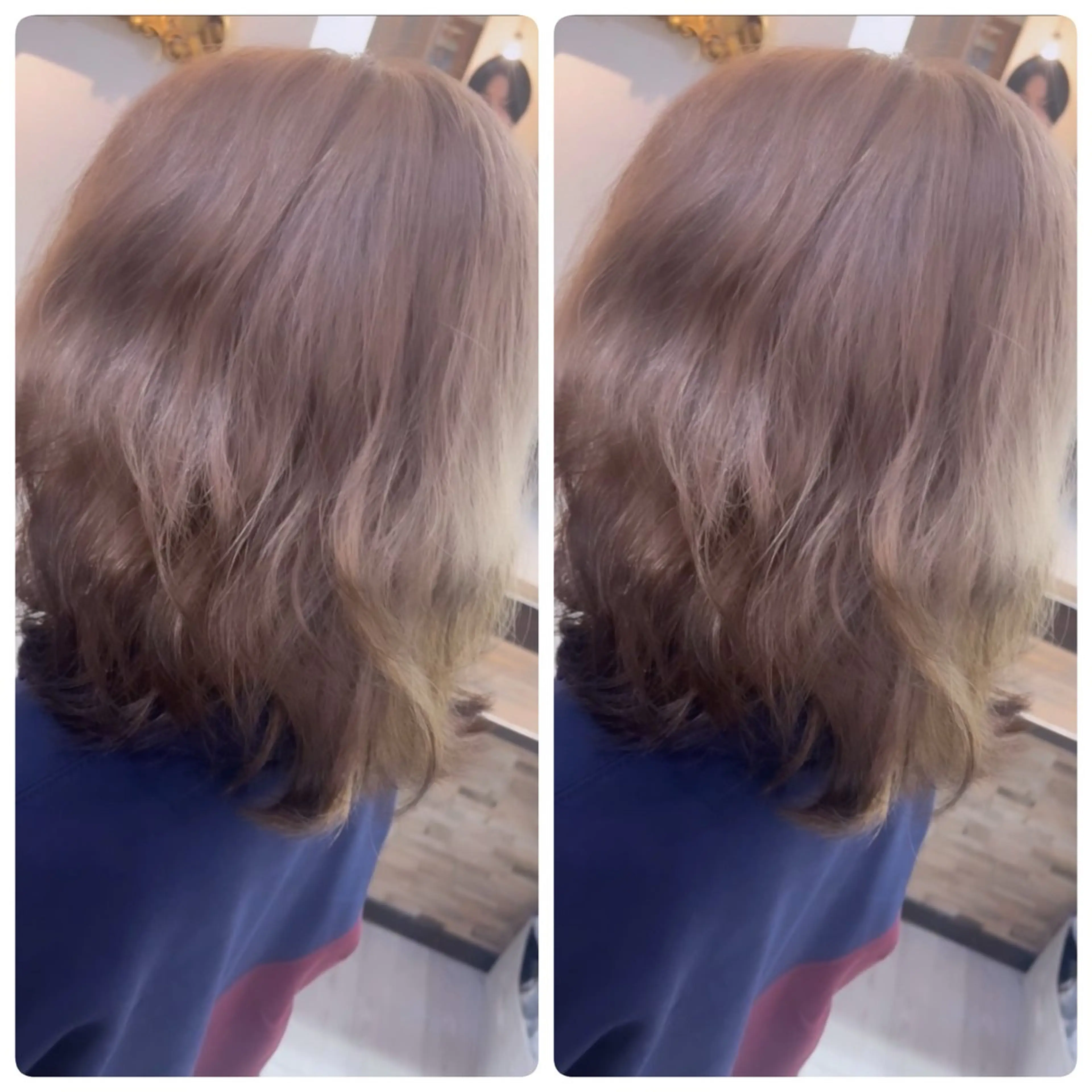 ミディアム レイヤーカット ヘアカラー 飯星慧斗 /ブリーチ、縮毛矯正のヘアスタイル