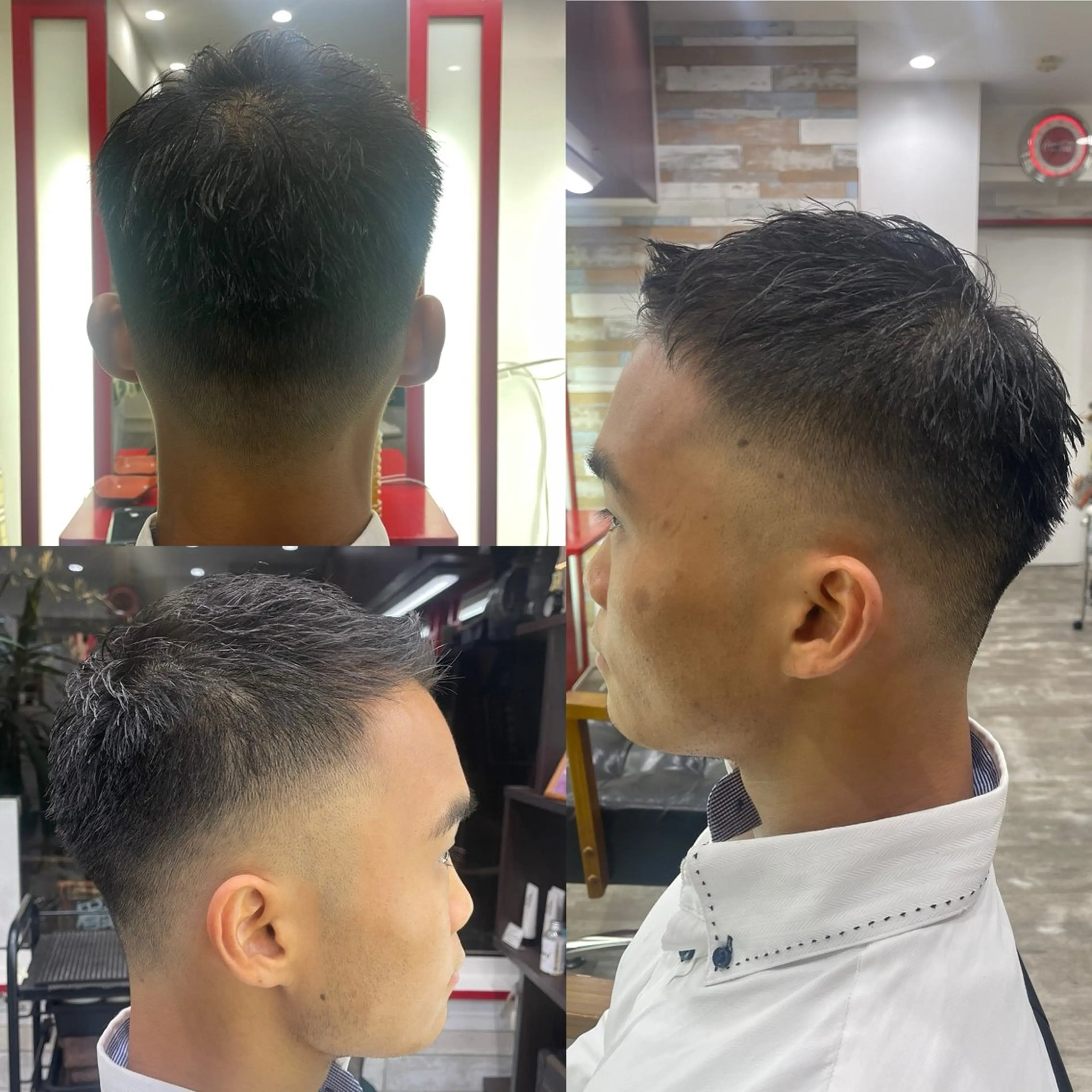 ショート メンズ フェードカット メンズベリーショート ベリーショート ショートヘア 看板犬がお出迎え◎ 初めてでも安心◎のヘアスタイル