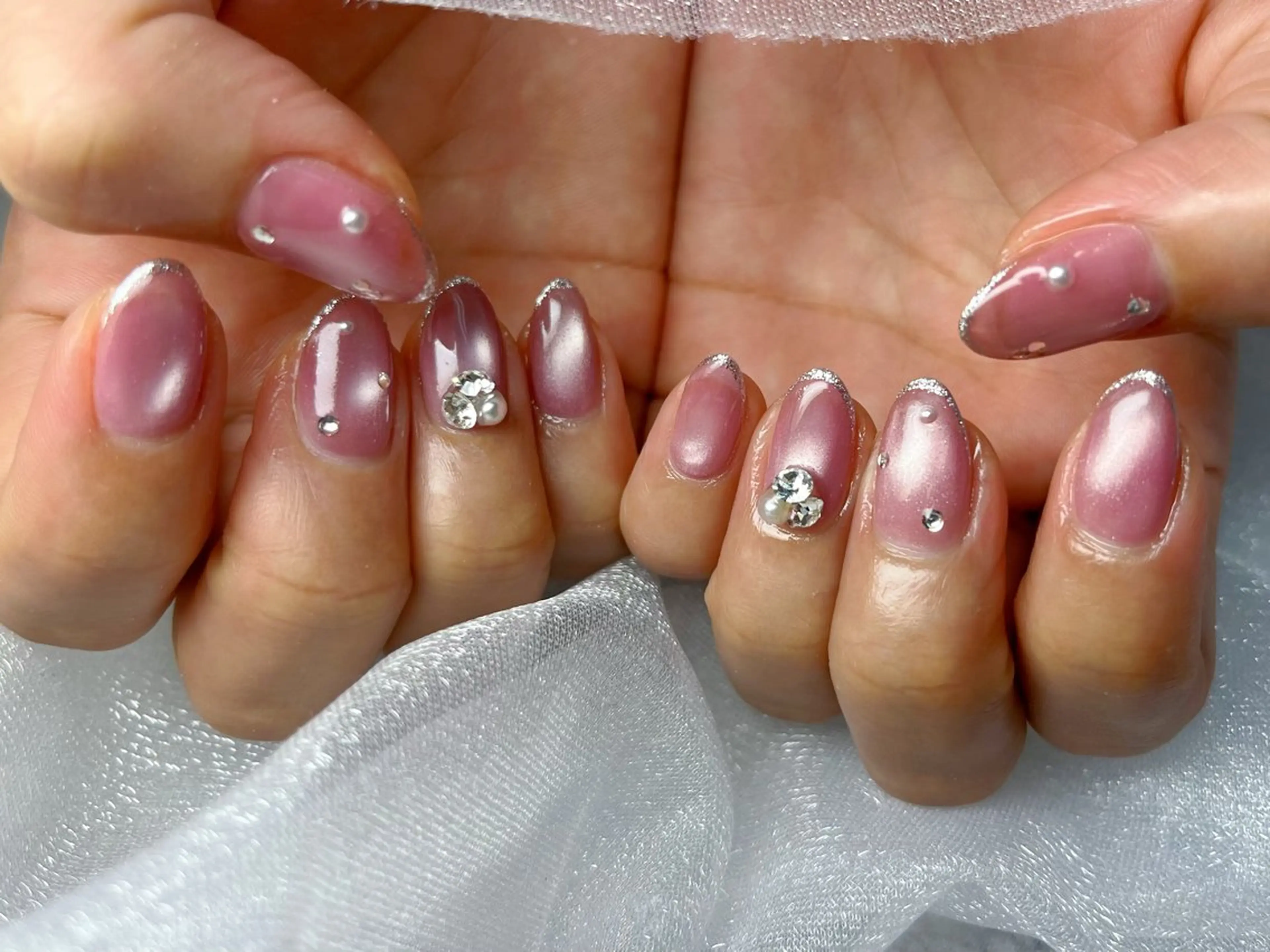 ネイル ワンホンネイル ハンドネイル Queennail 北堀江Yumiのネイルデザイン