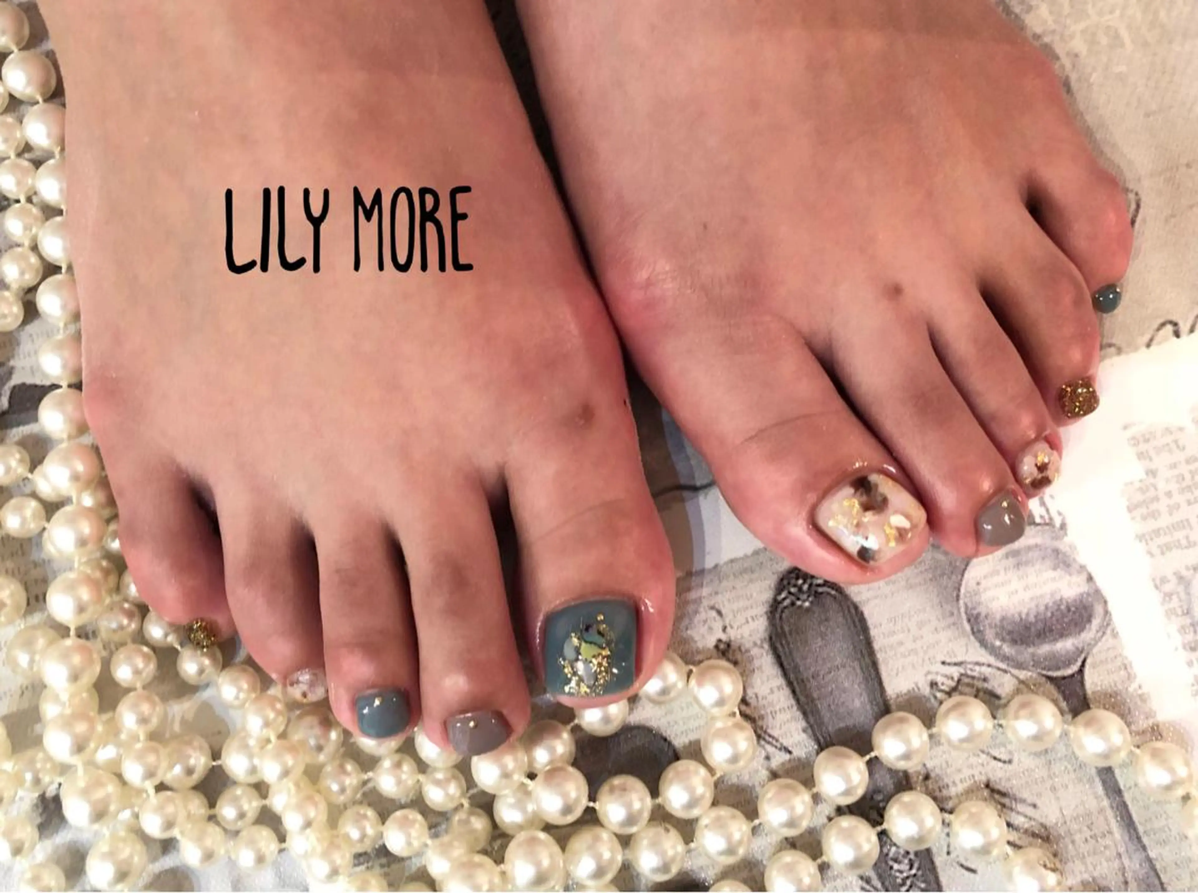 ネイル べっ甲ネイル Lily closetのネイルデザイン