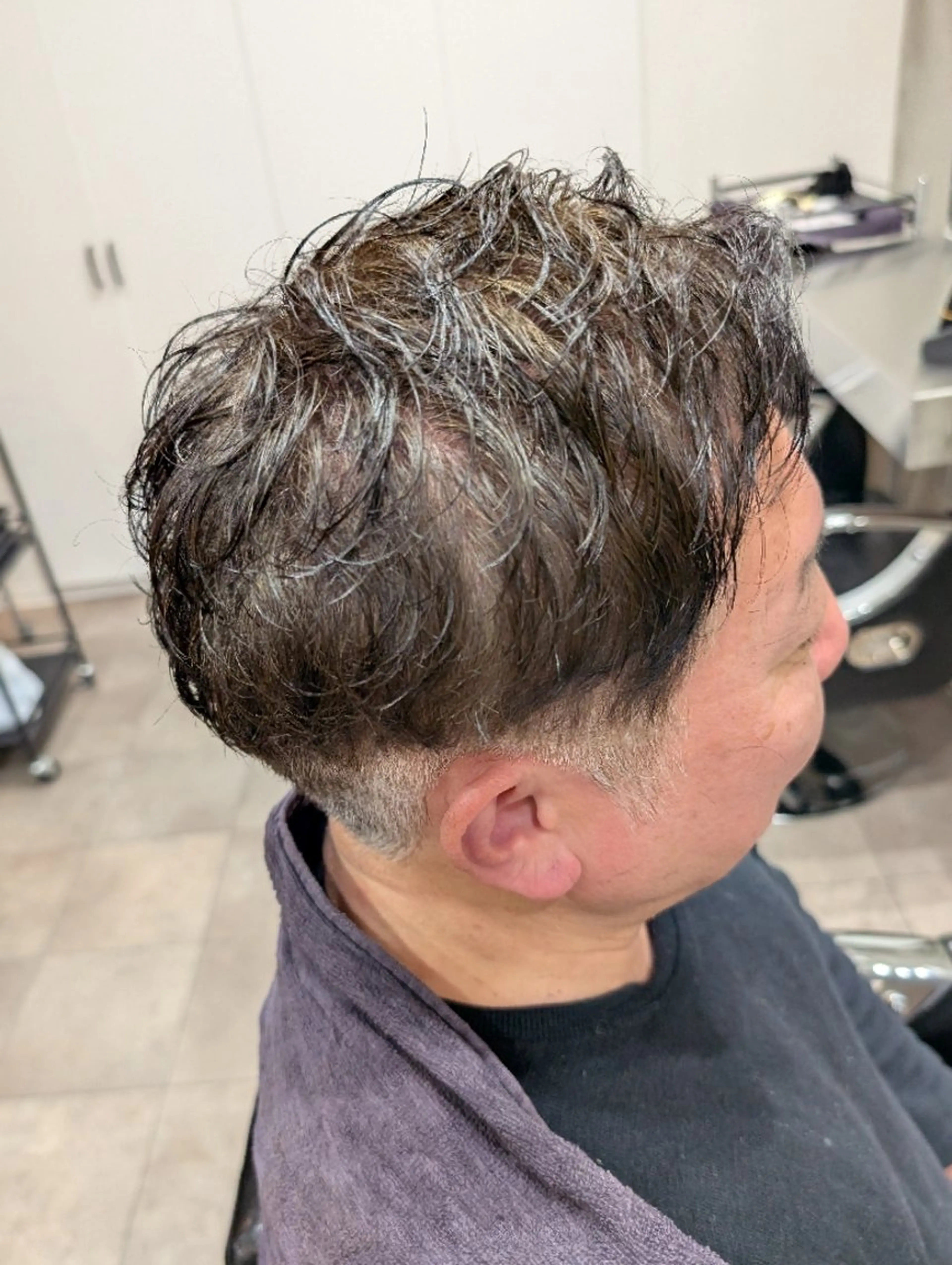 ショート メンズ メンズパーマ くせ毛 カット QOL mens salon 円山所属・QOL円山 YUTOのヘアスタイル