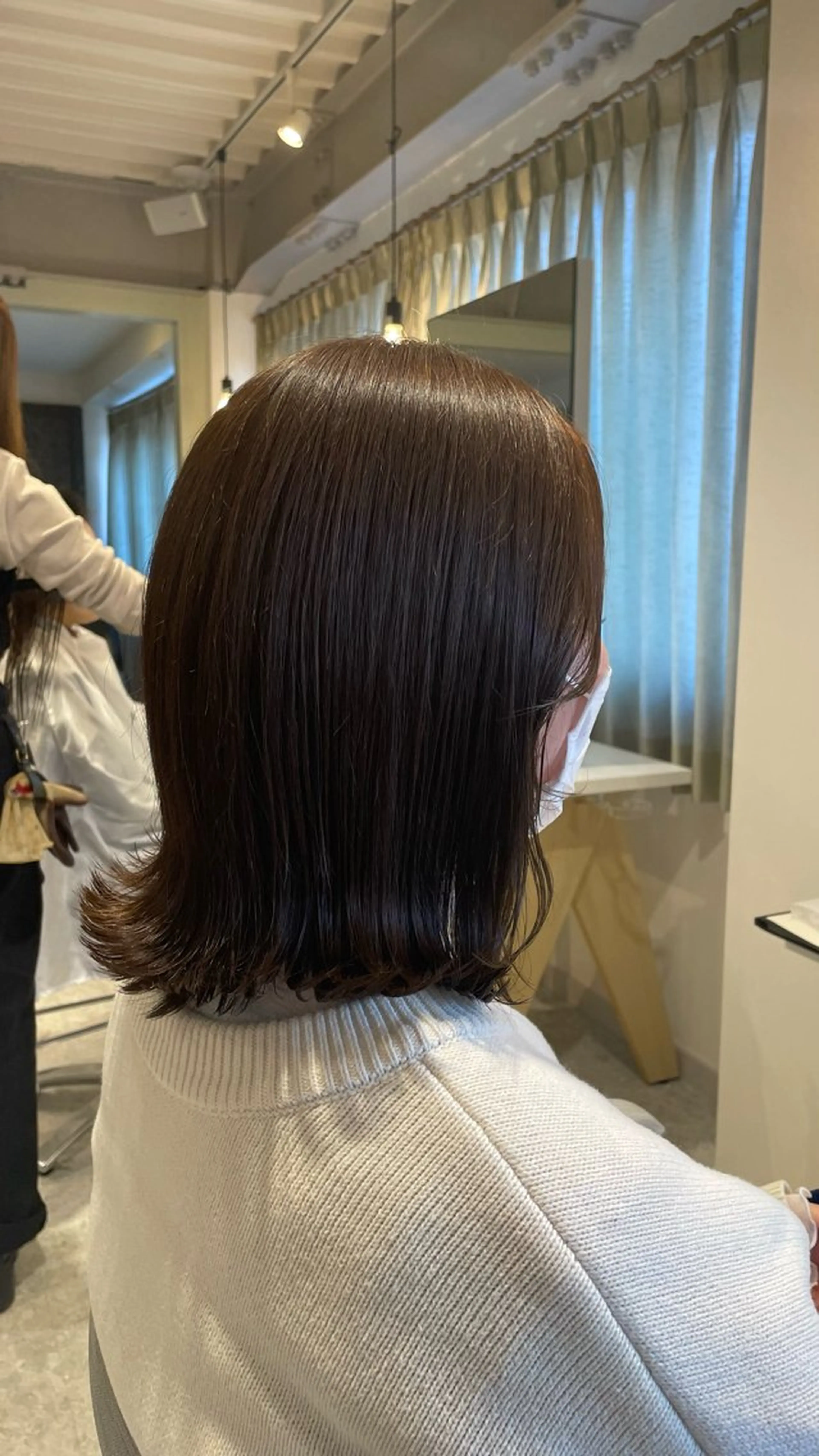 ミディアム ボブ 外ハネヘア Lolonois 森ノ宮/RINのヘアスタイル