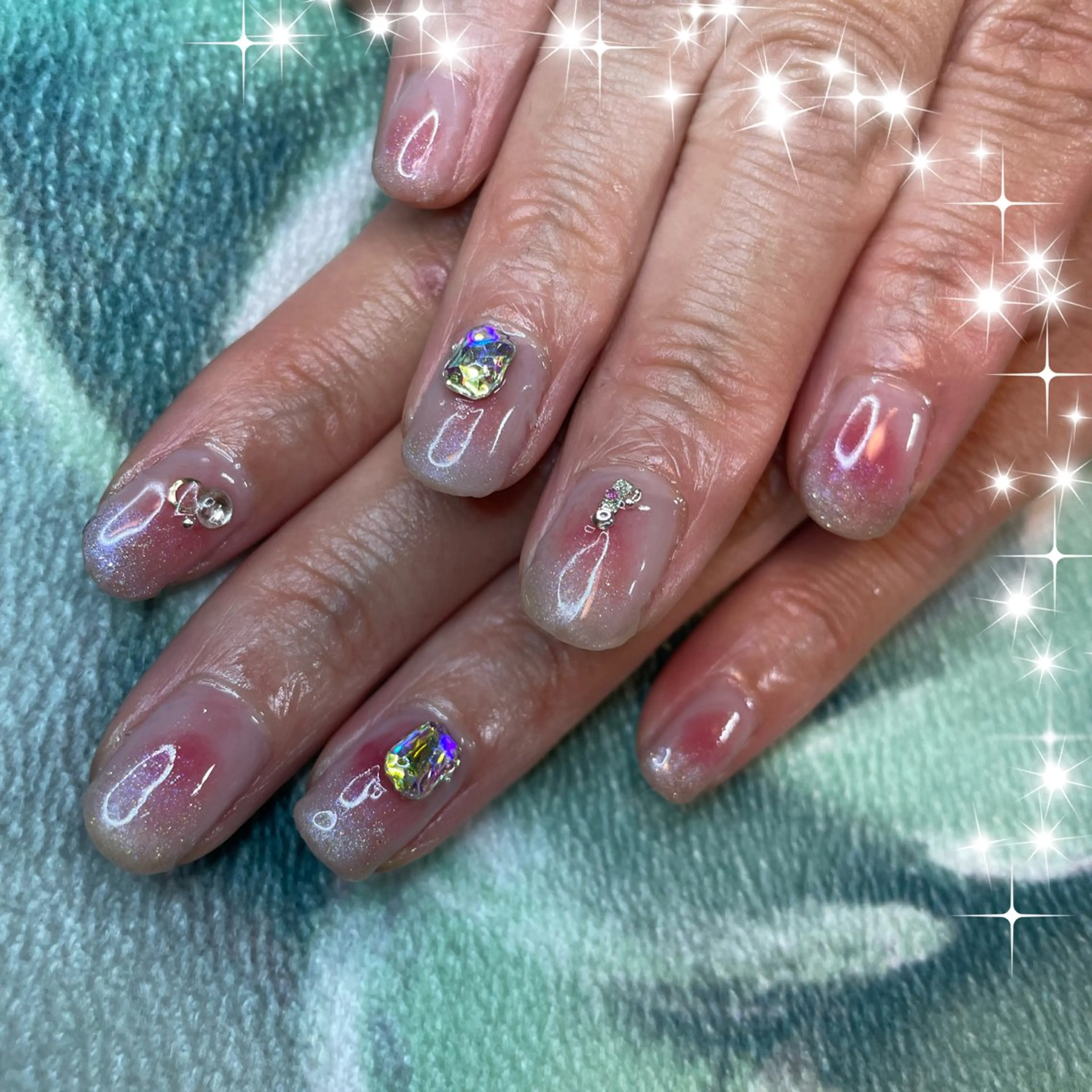 ネイル チークネイル マグネットネイル NAIL★M 真紀のネイルデザイン
