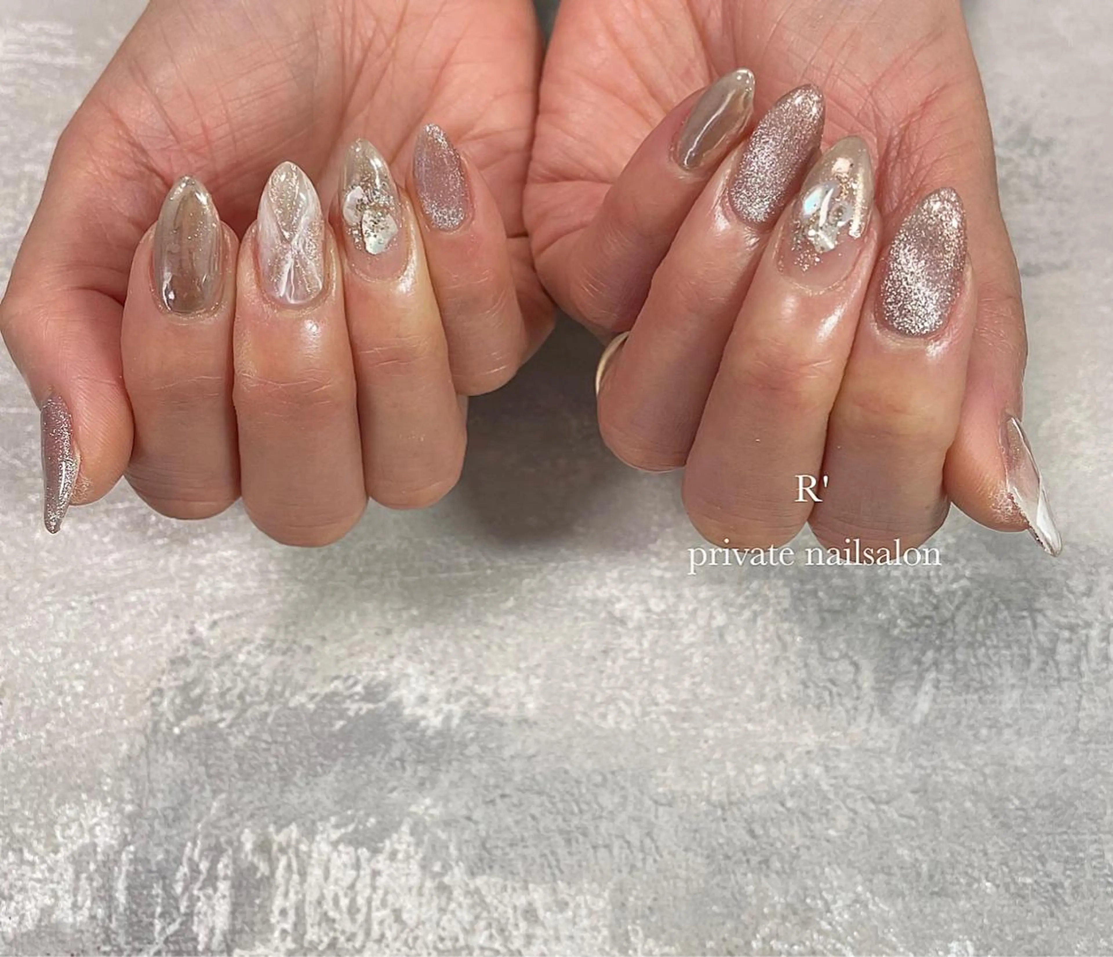 ネイル マグネットネイル Bersinar nail(rina)のネイルデザイン