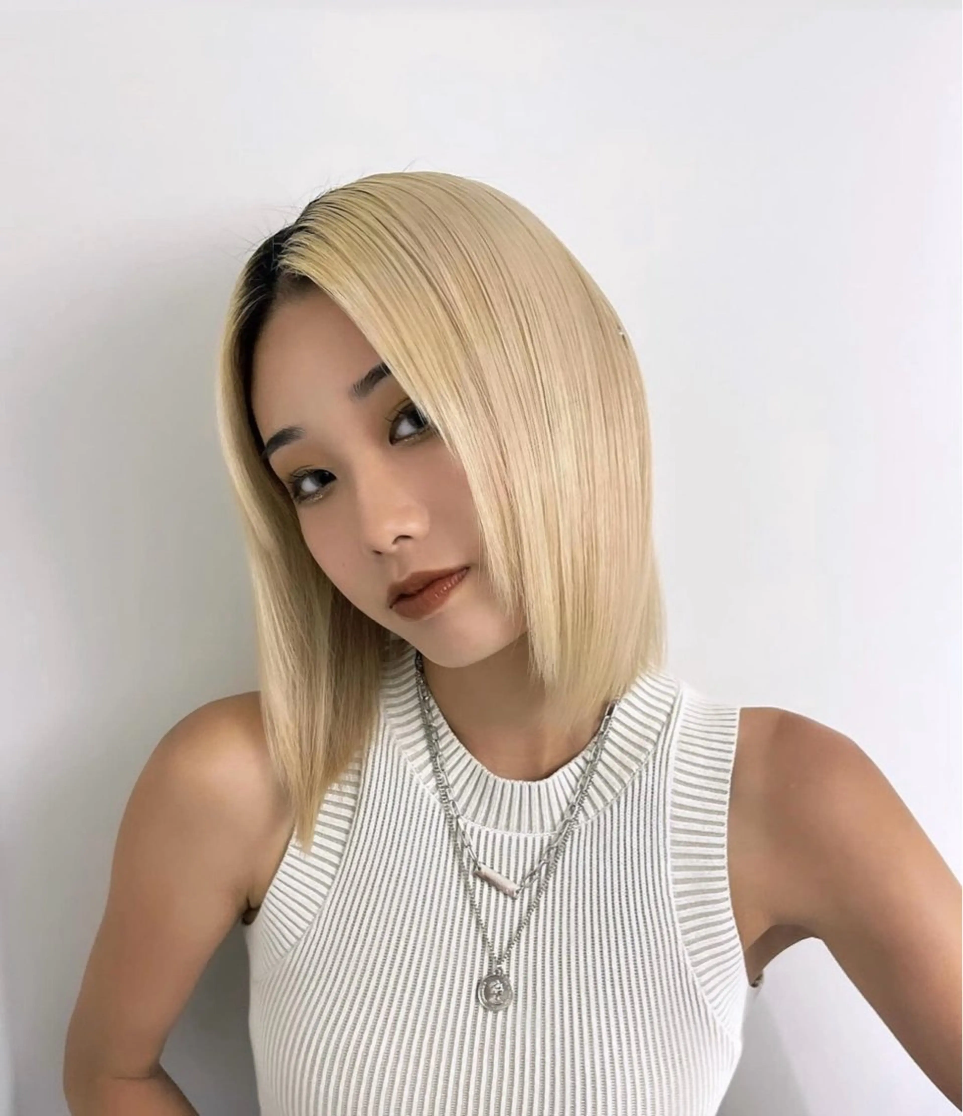 ショート ヘアカラー トリートメント Hana ハイトーン🕯🩰のヘアスタイル