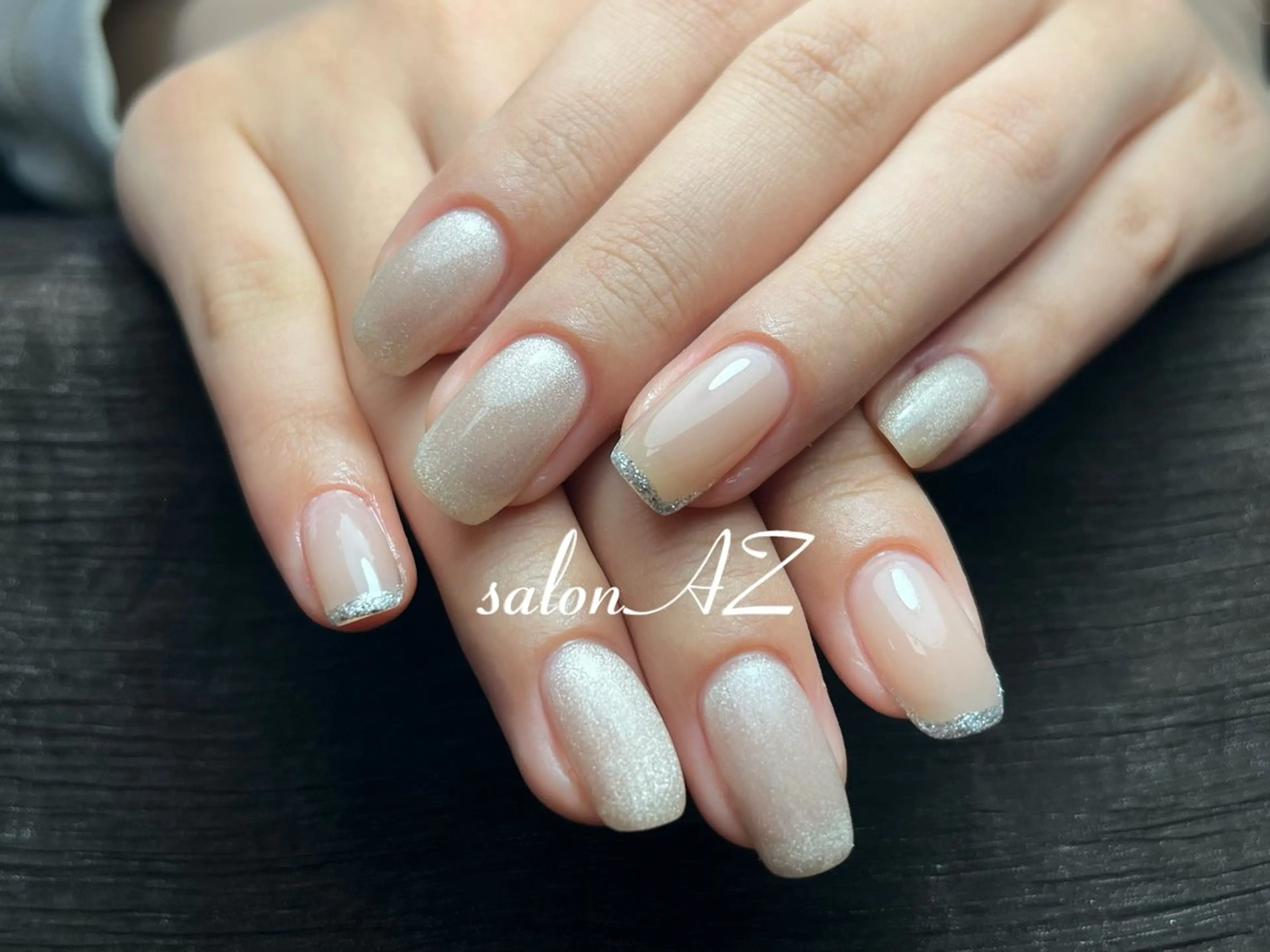 ネイル 桜ネイル 長さ出し フットネイル フレンチネイル ジェルネイル salon AZのネイルデザイン
