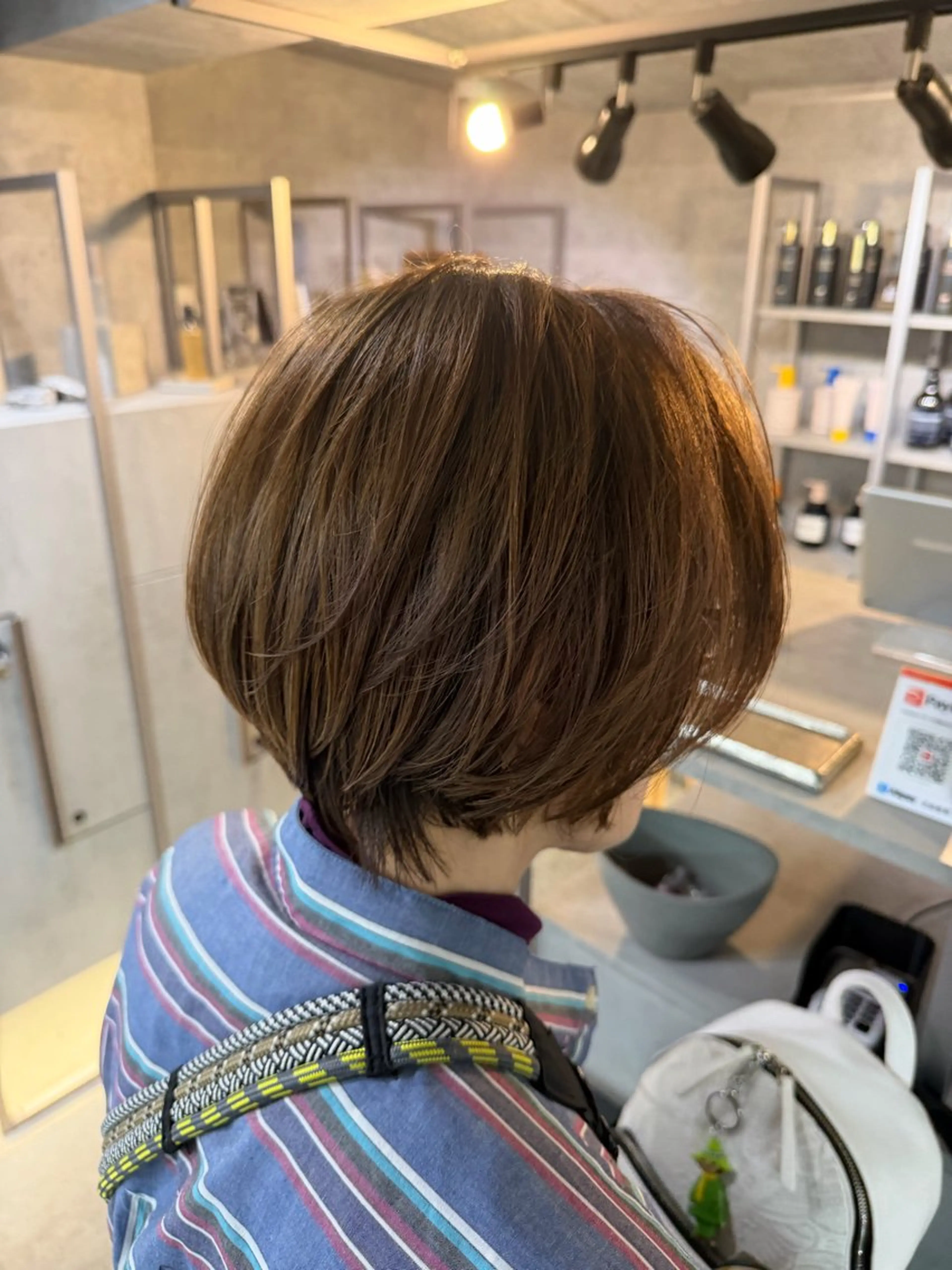 ショート カラー カット ヘアカラー トリートメント You/透明感カラー レイヤーカット/ボブのヘアスタイル