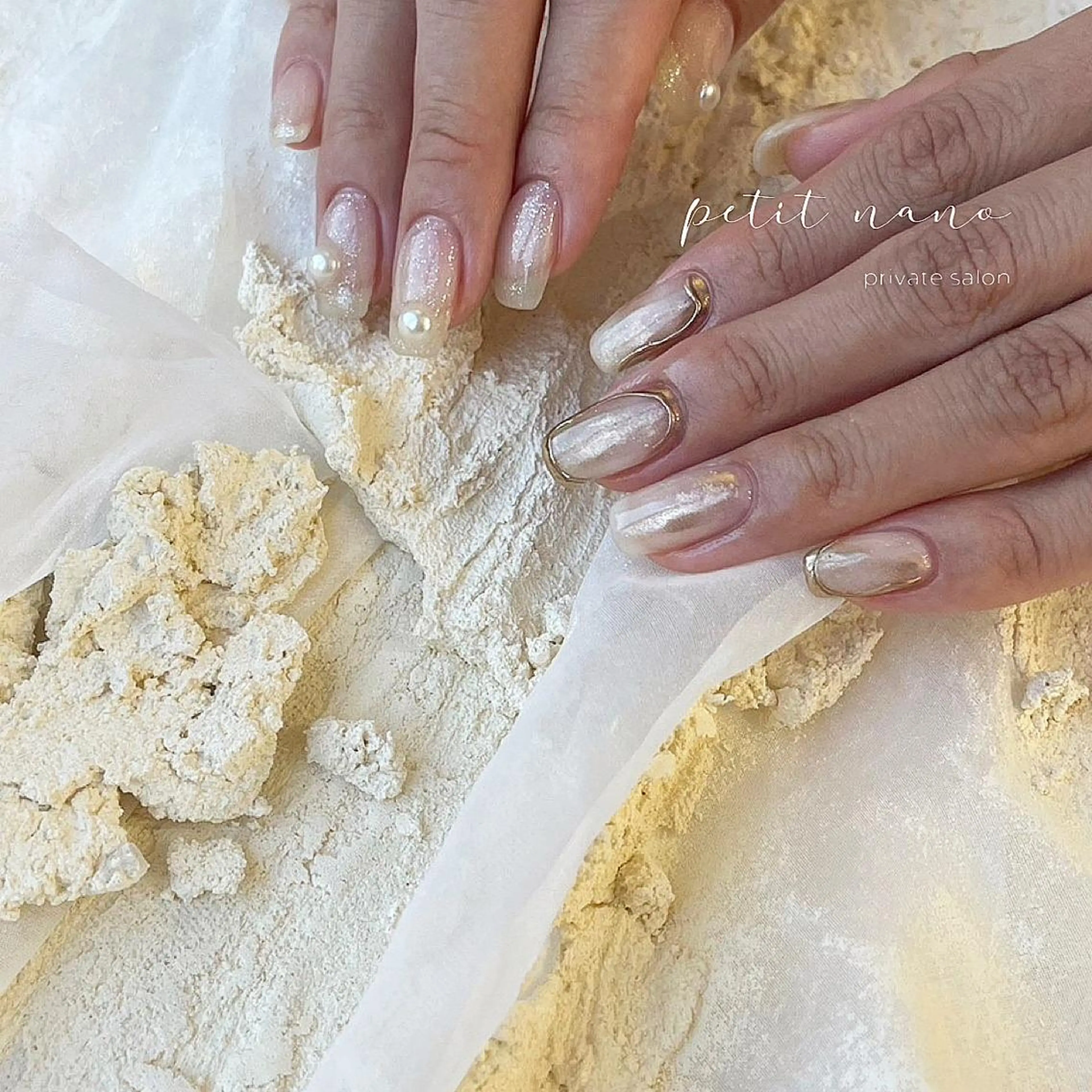 ネイル チークネイル ジェルネイル 韓国ネイル マグネットネイル ニュアンスネイル nail◯ petitnanoのネイルデザイン