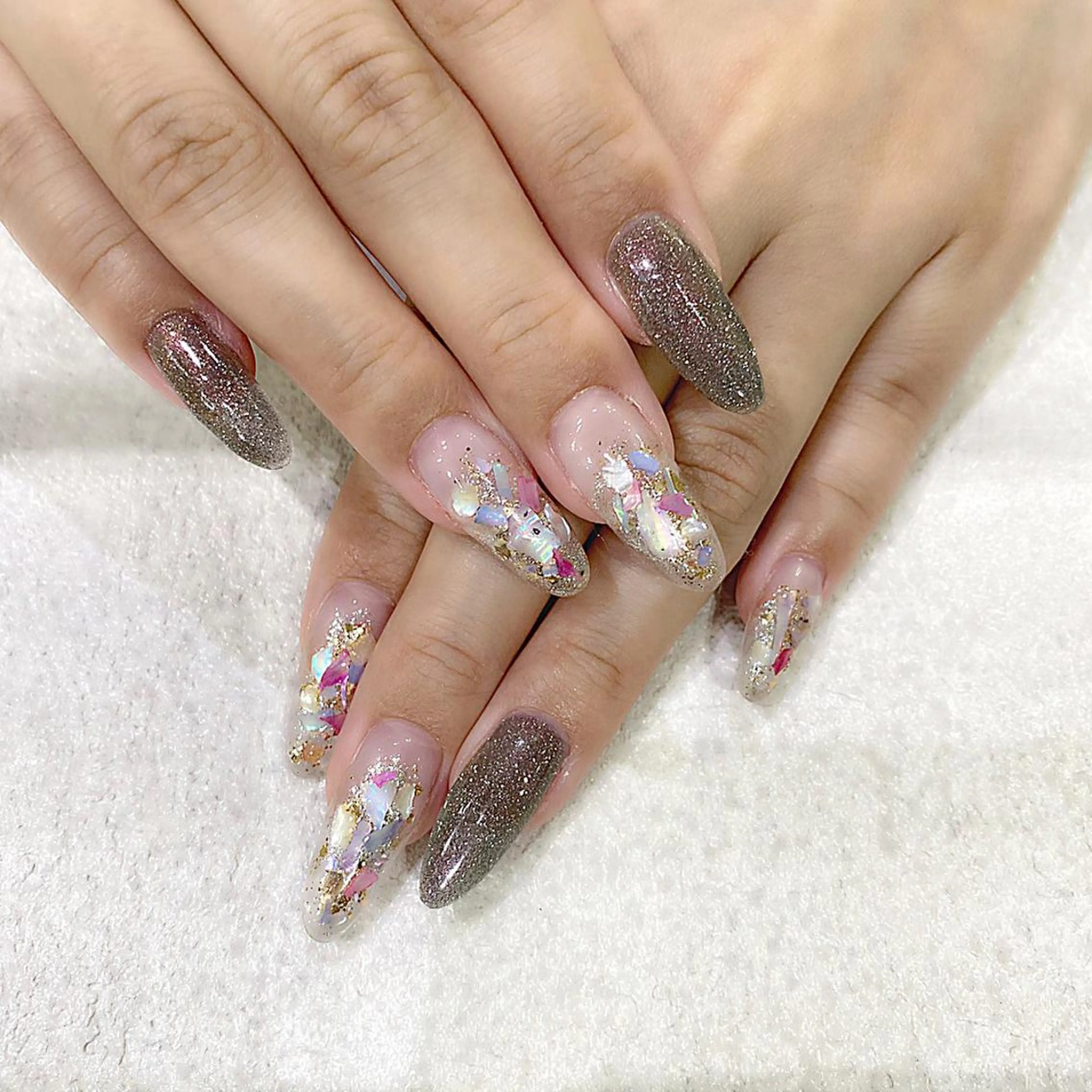 ネイル ロングネイル スカルプネイル 冬ネイル ハンドネイル Majesticrose_nail所属・nail l_yukiのネイルデザイン