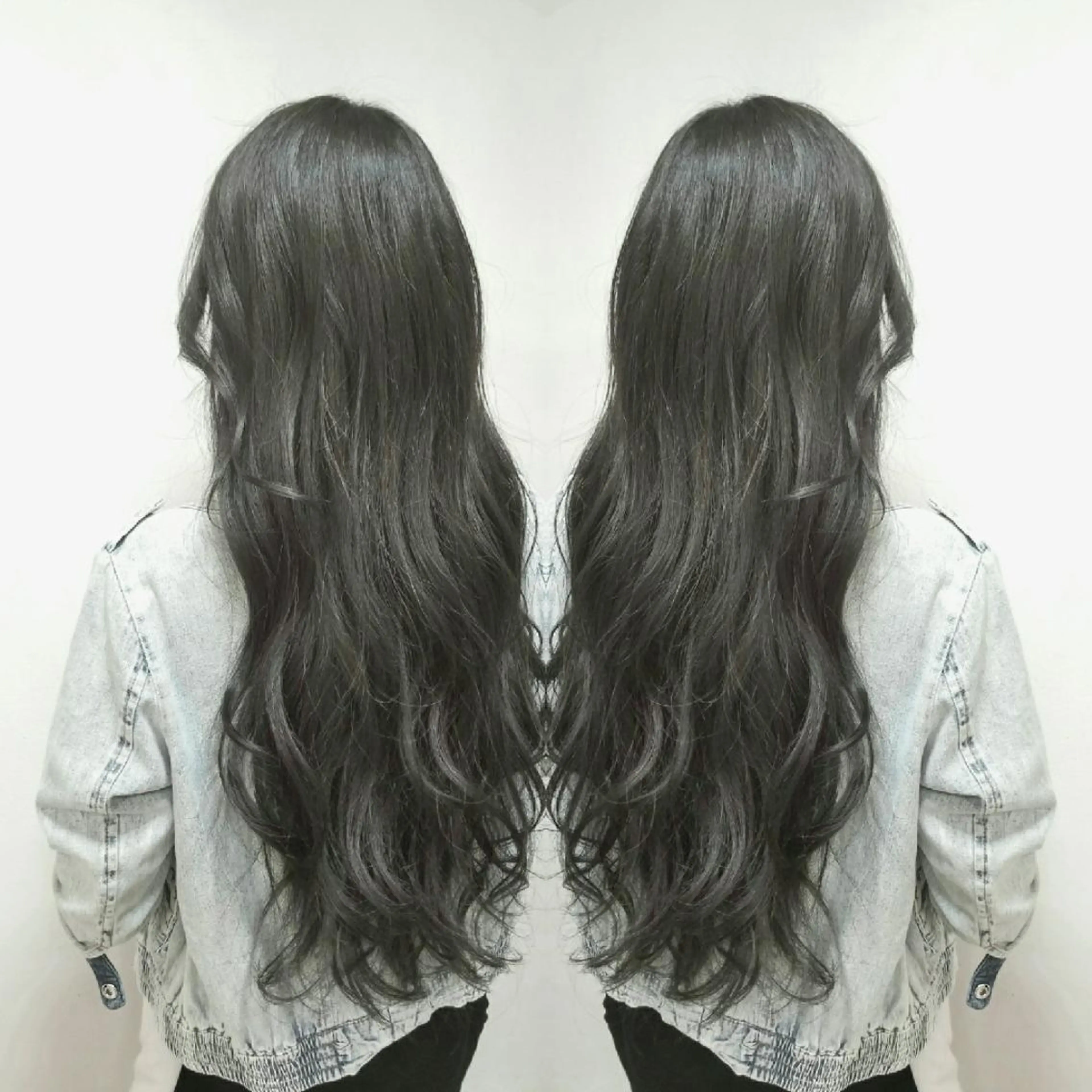 ロング カラー 透明感カラー グレージュ 髪質改善特化美容師 小林和哉のヘアスタイル