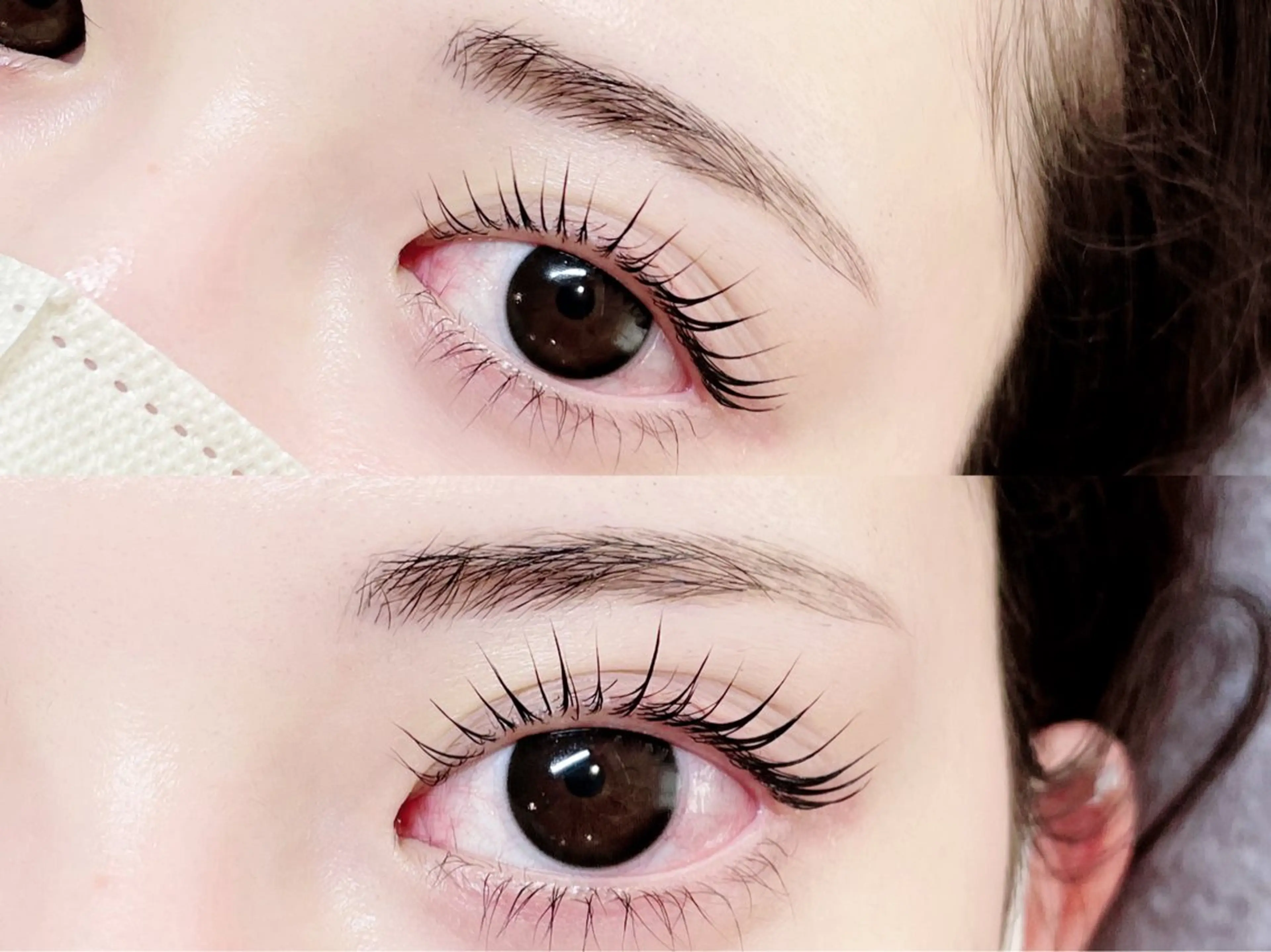 マツエク・マツパ 韓国風マツエク パリジェンヌラッシュリフト まつげパーマ 下まつげエクステ 一重×まつ毛パーマ マツパ 🎀Lino 中目黒 TAKAMI🐈のマツエク・マツパデザイン