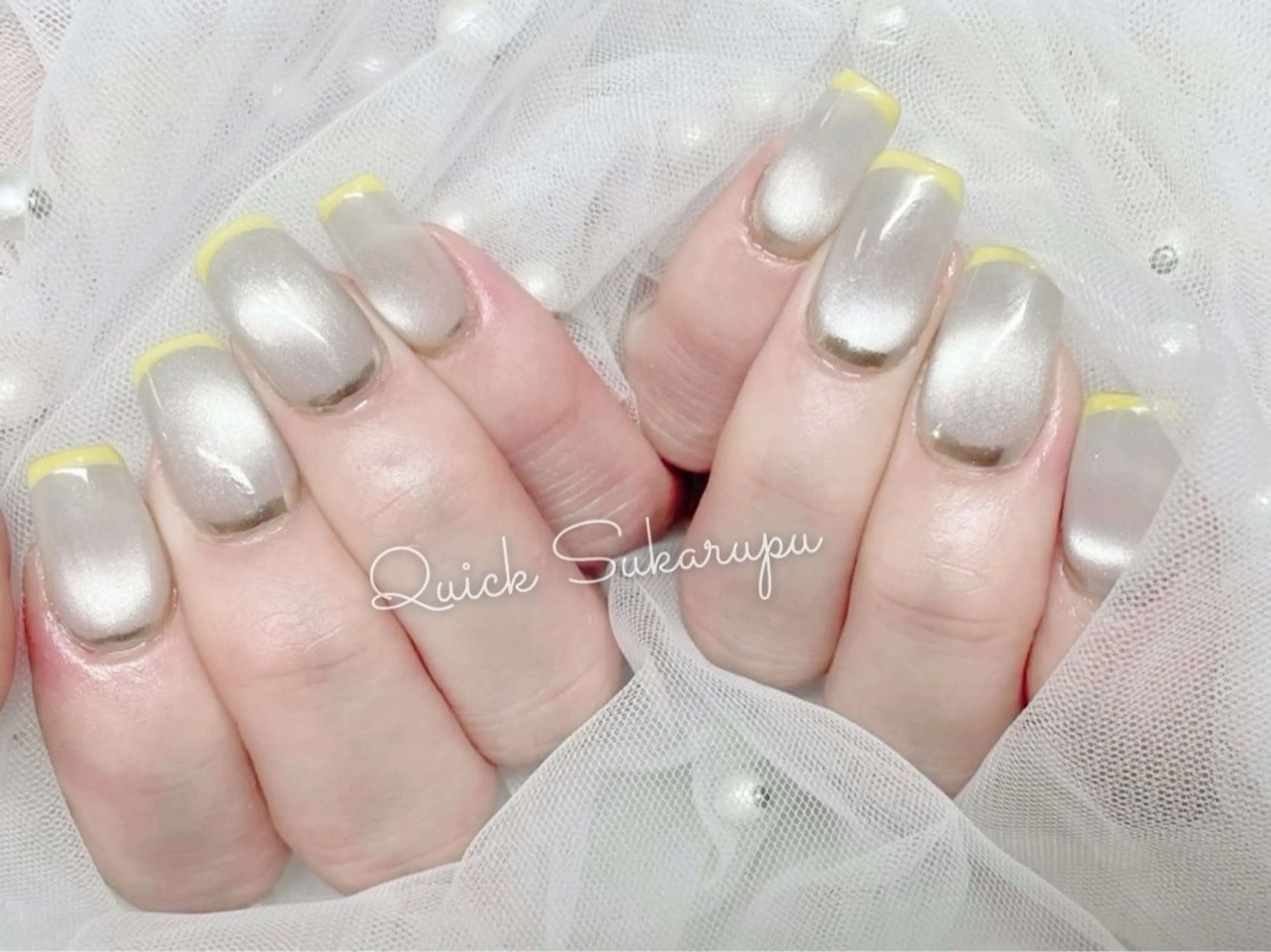 Jrネイルリスト(オフなし)ミディアム スカルプ ワンカラー/グラデーション/フレンチの写真