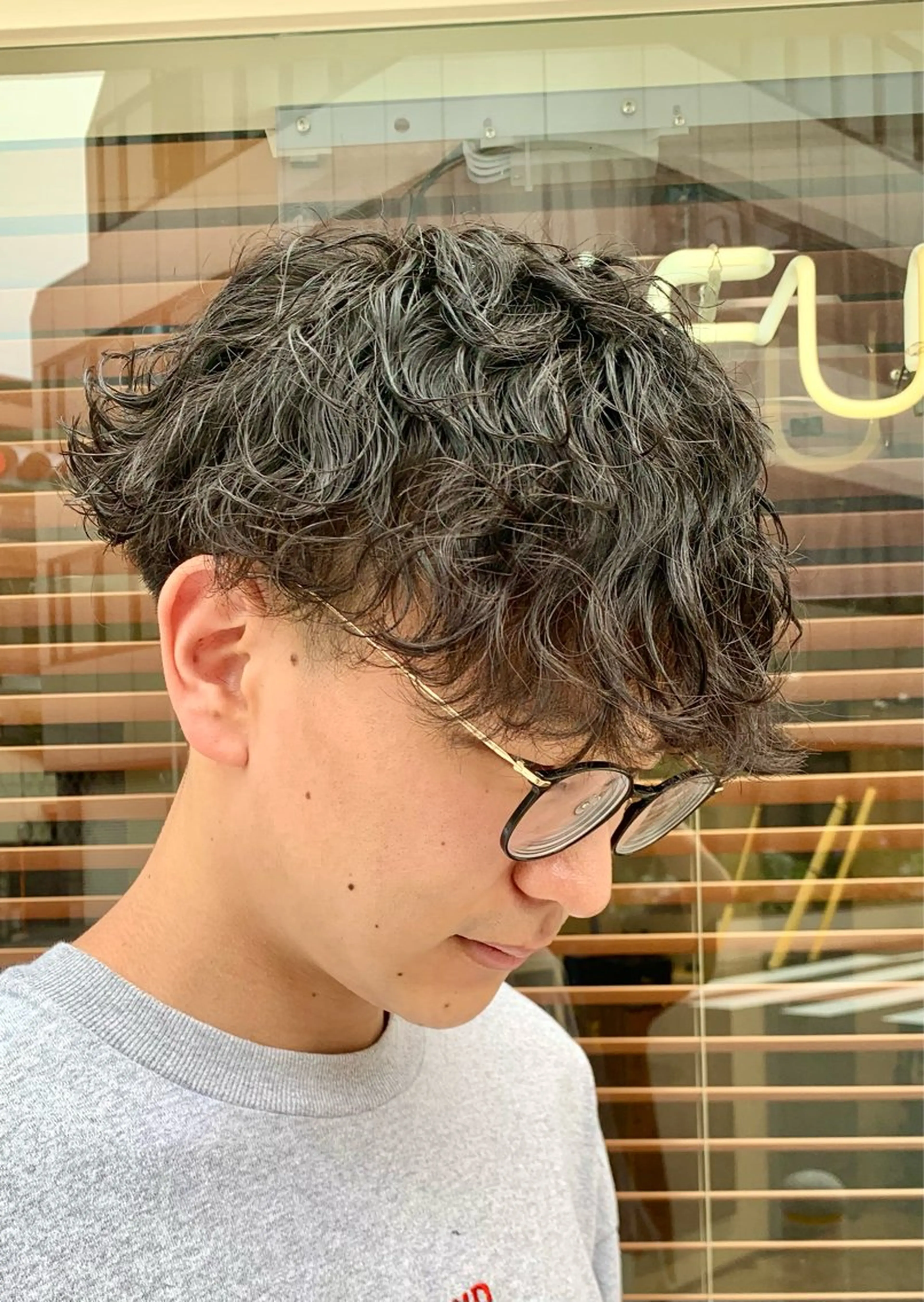ショート カット パーマ 園田 将士のヘアスタイル