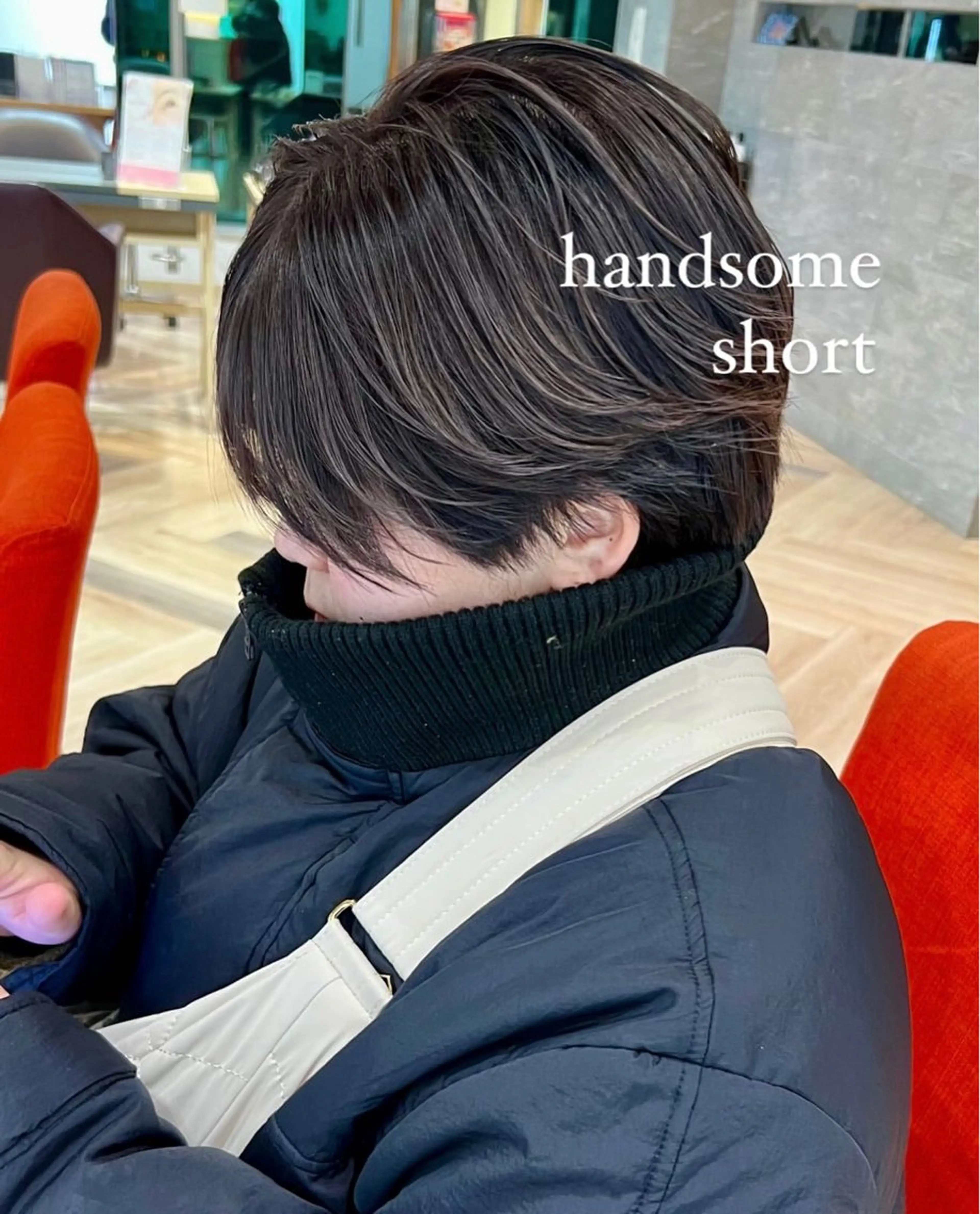 ショート ハンサムショート ショートヘア 加納千華 /ボブ/ぱつっとボブのヘアスタイル