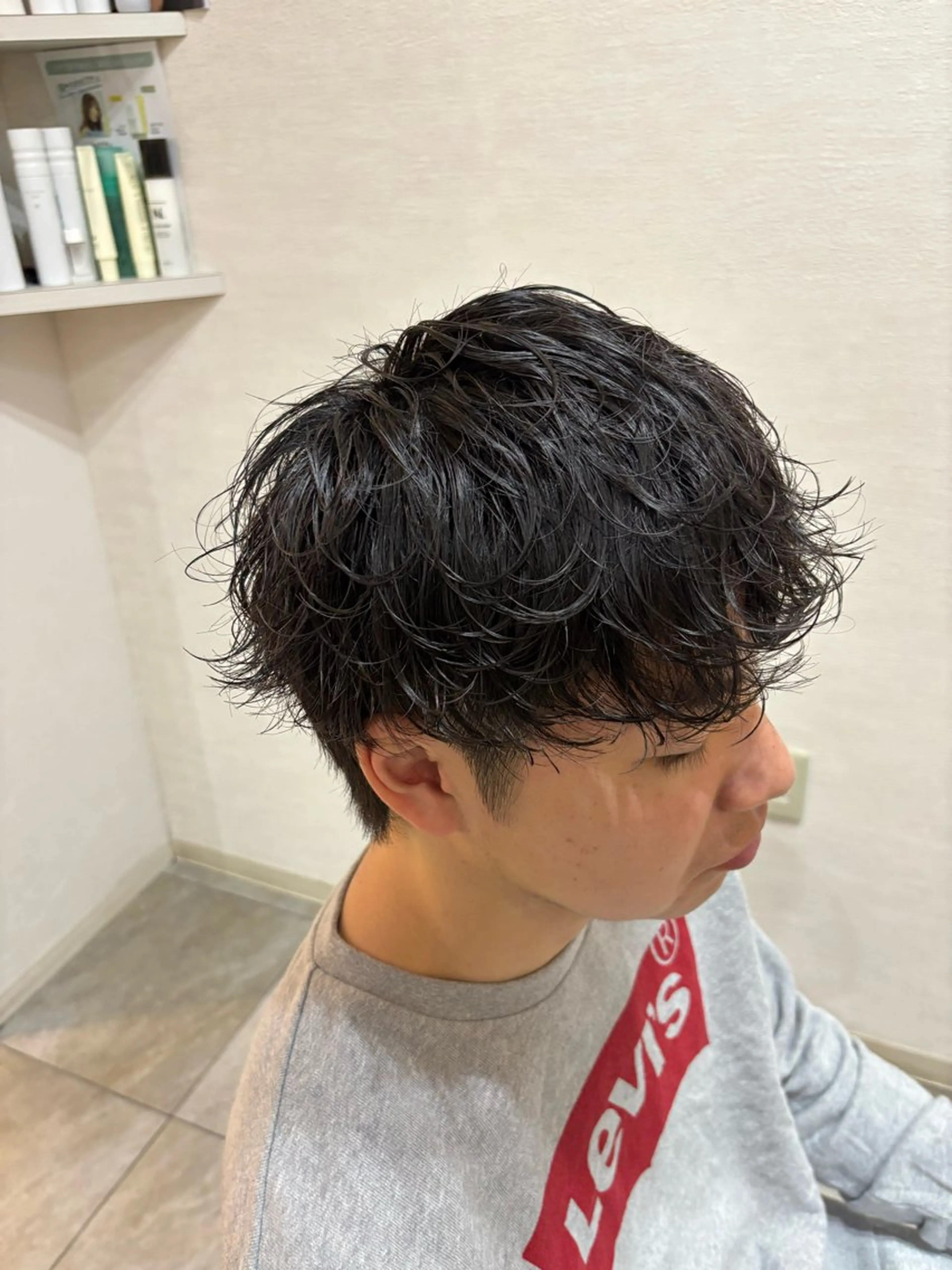 パーマ メンズ 布川 恭大のヘアスタイル