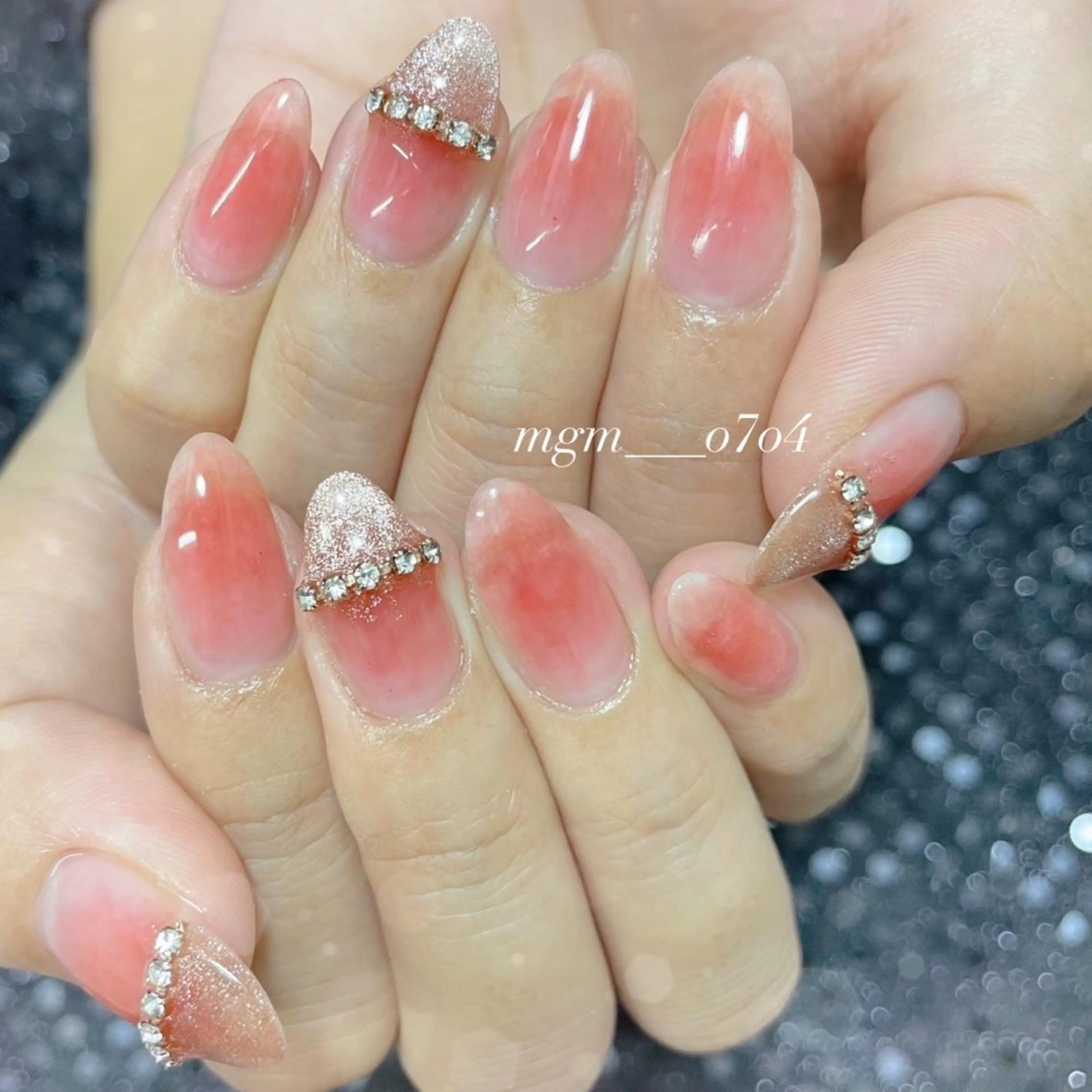 ネイル ハンドネイル ハンドケア MoON...❤︎ MeGuのネイルデザイン