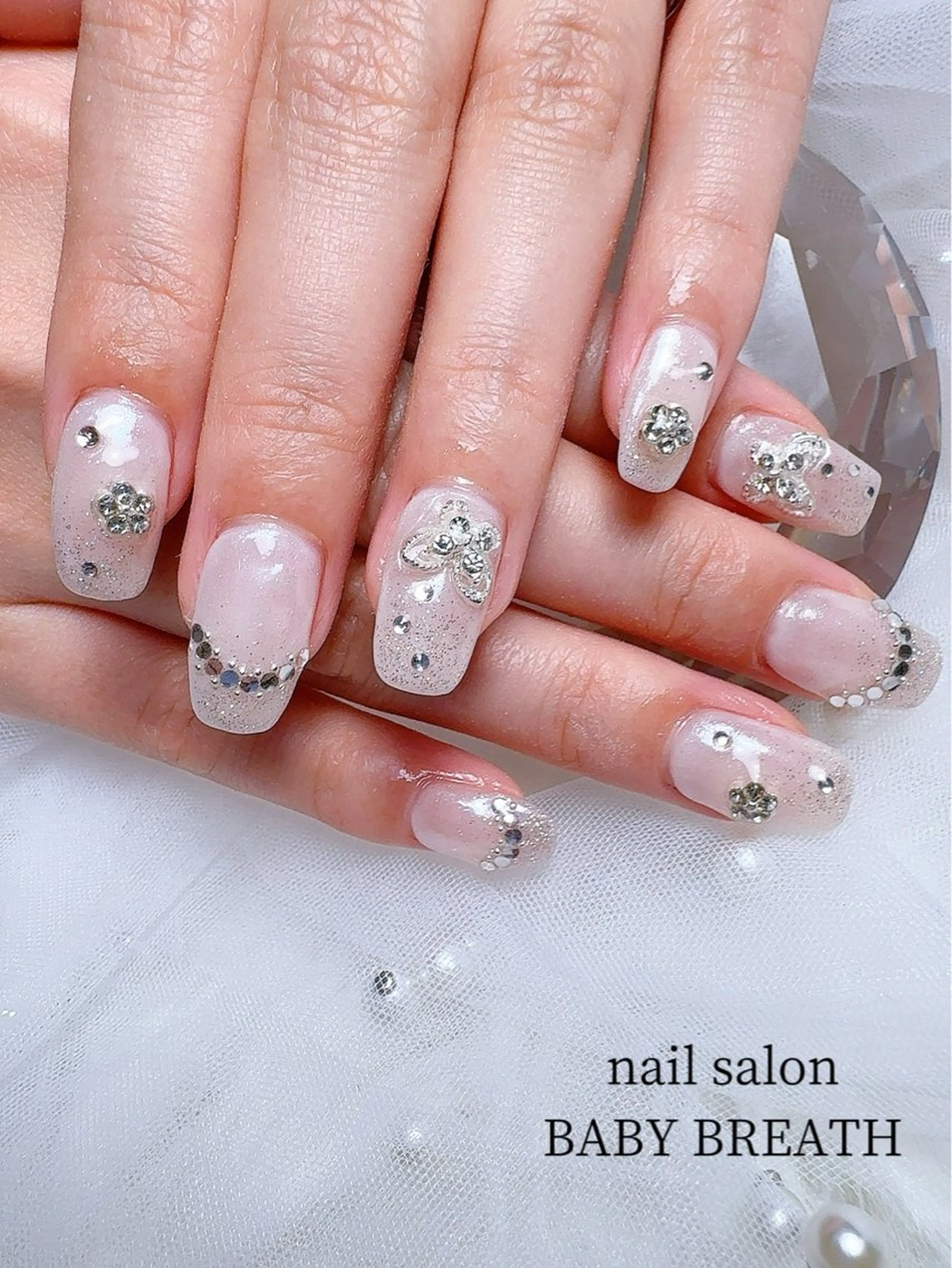 ネイル アートネイル フラッシュネイル フットネイル グラデーション ラメ(グリッター) ハンドネイル y natsumiのネイルデザイン