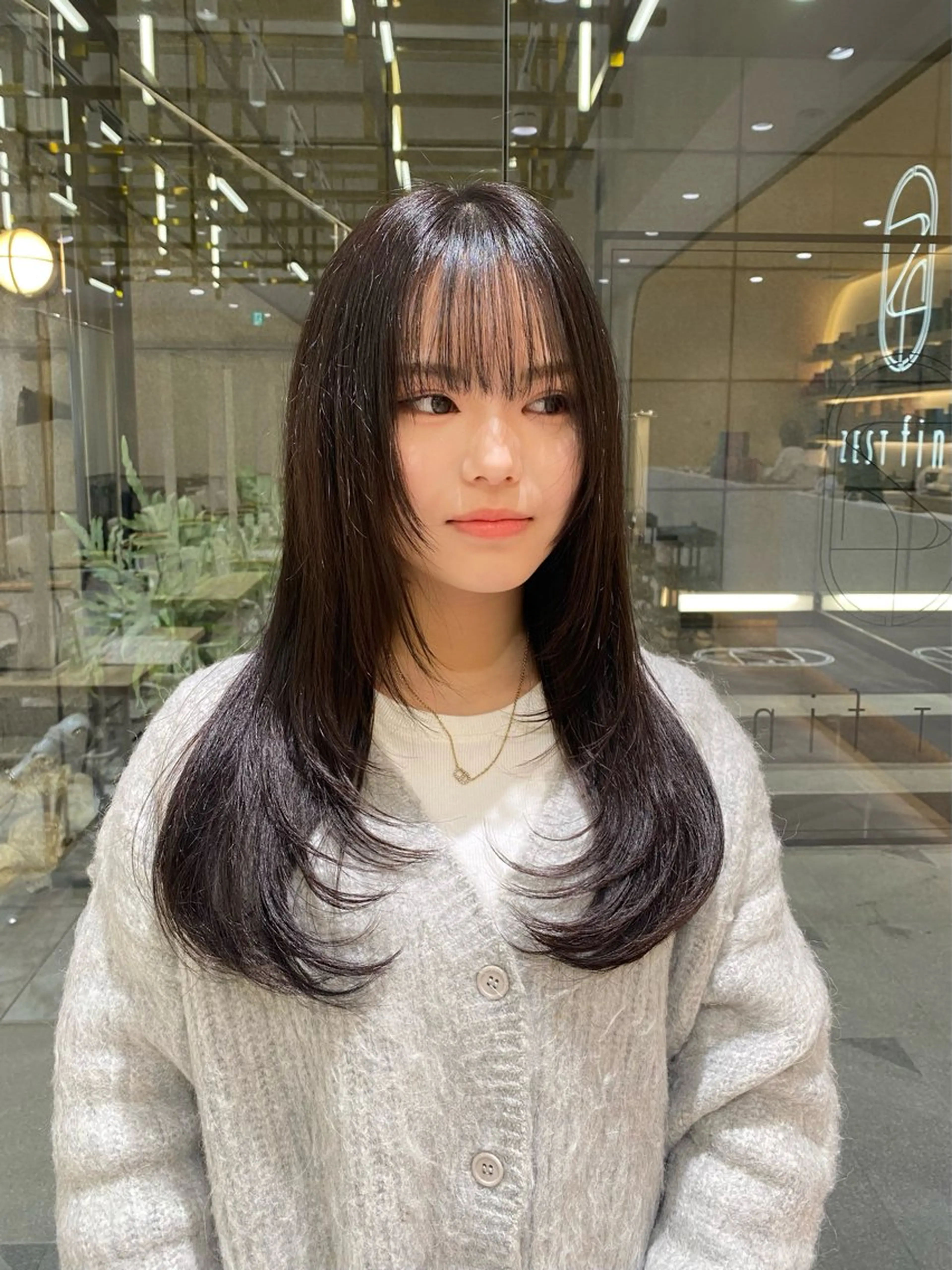 ロング カット トリートメント hina☺︎ 髪質改善/ストレートのヘアスタイル