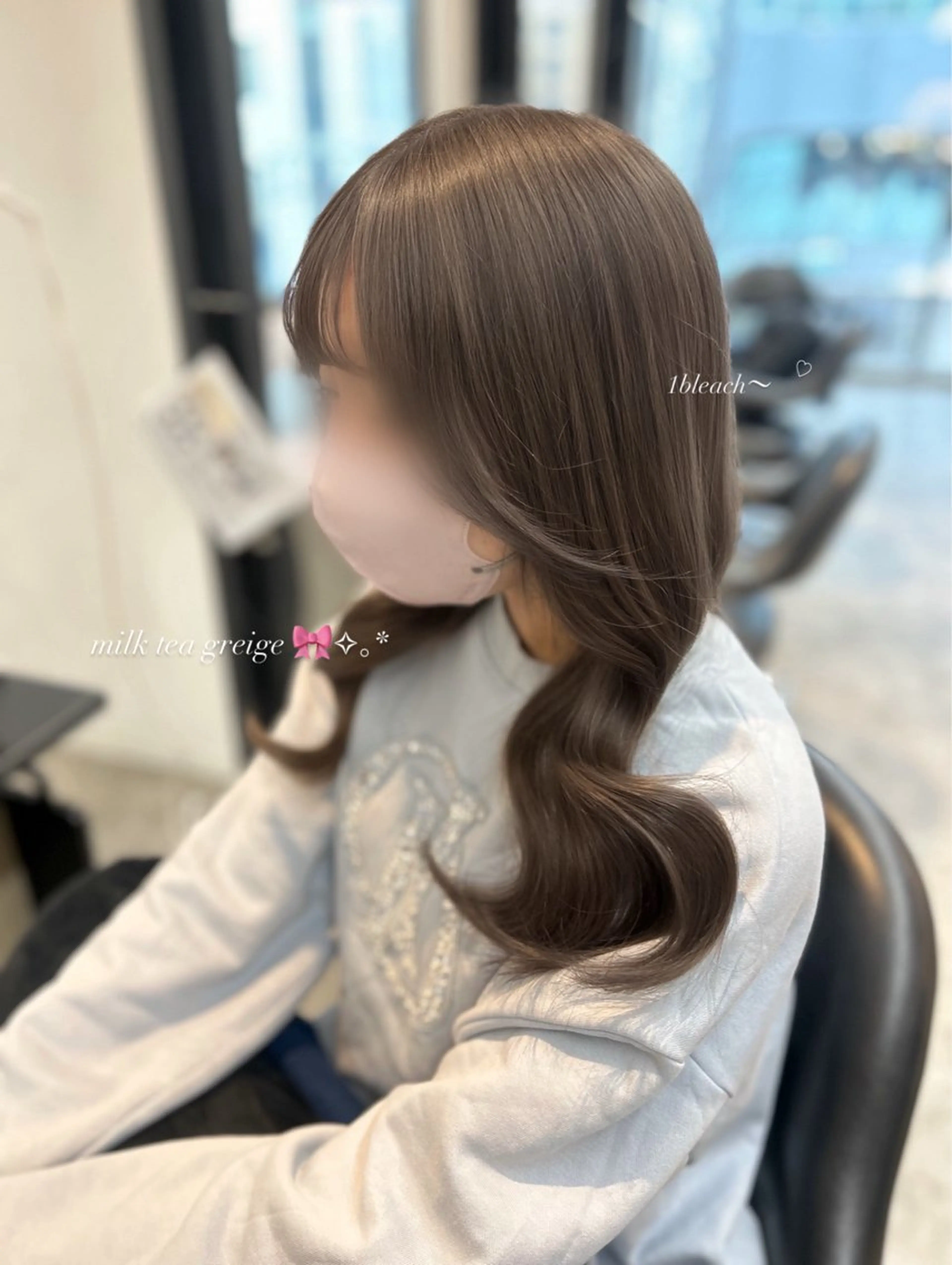 カラー ヘアカラー 透明感カラー୨୧ 松山理桜🩰˖ ࣪⊹のヘアスタイル