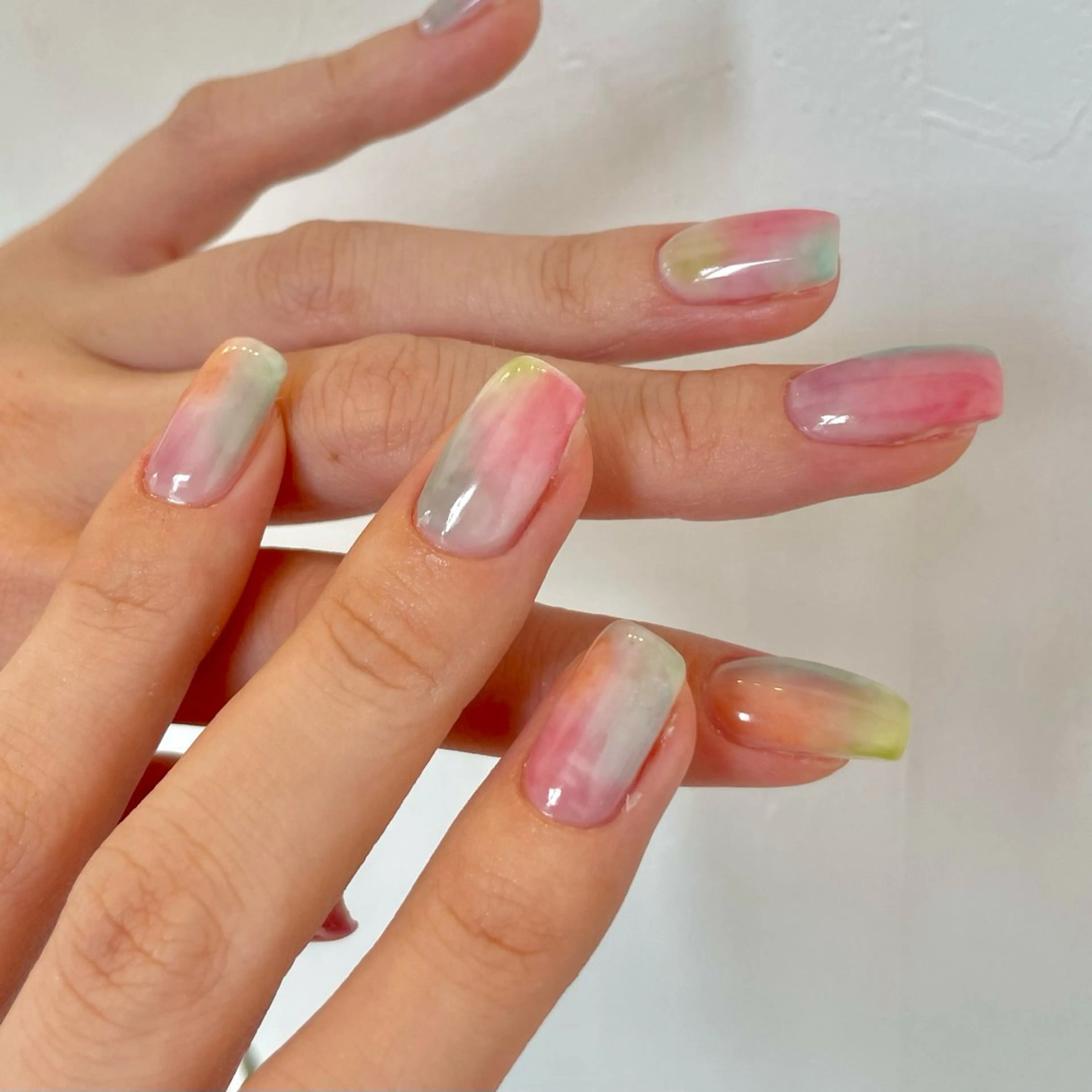 ネイル 韓国ネイル ニュアンスネイル ハンドネイル KULIN Kanaのマツエク・マツパデザイン