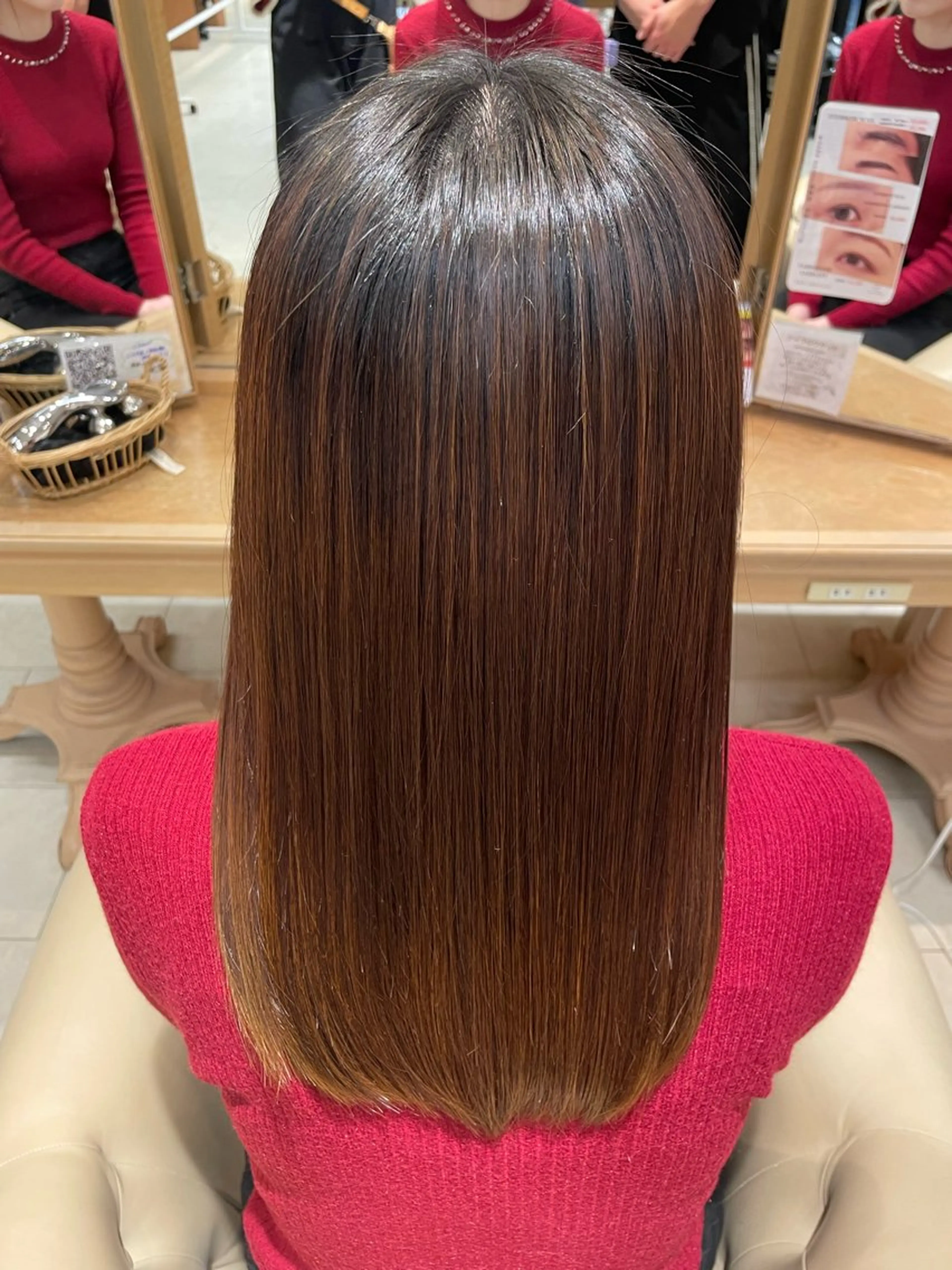 セミロング 髪質改善 SARA古賀店 かすみ🐬🩵のヘアスタイル