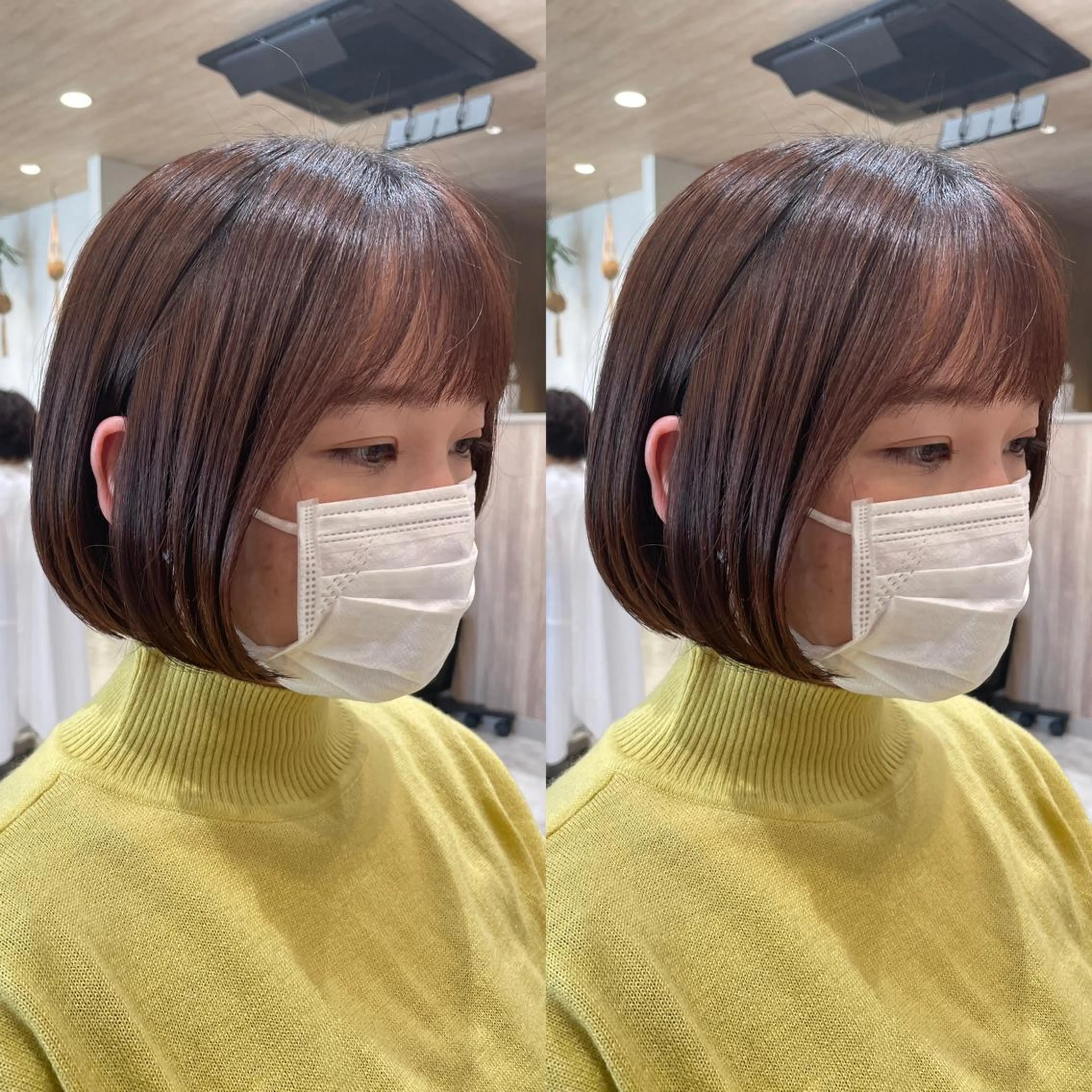 ショート カラー ショートボブ ボブ ショートヘア カット ヘアカラー 似合わせ レイヤー須川のヘアスタイル