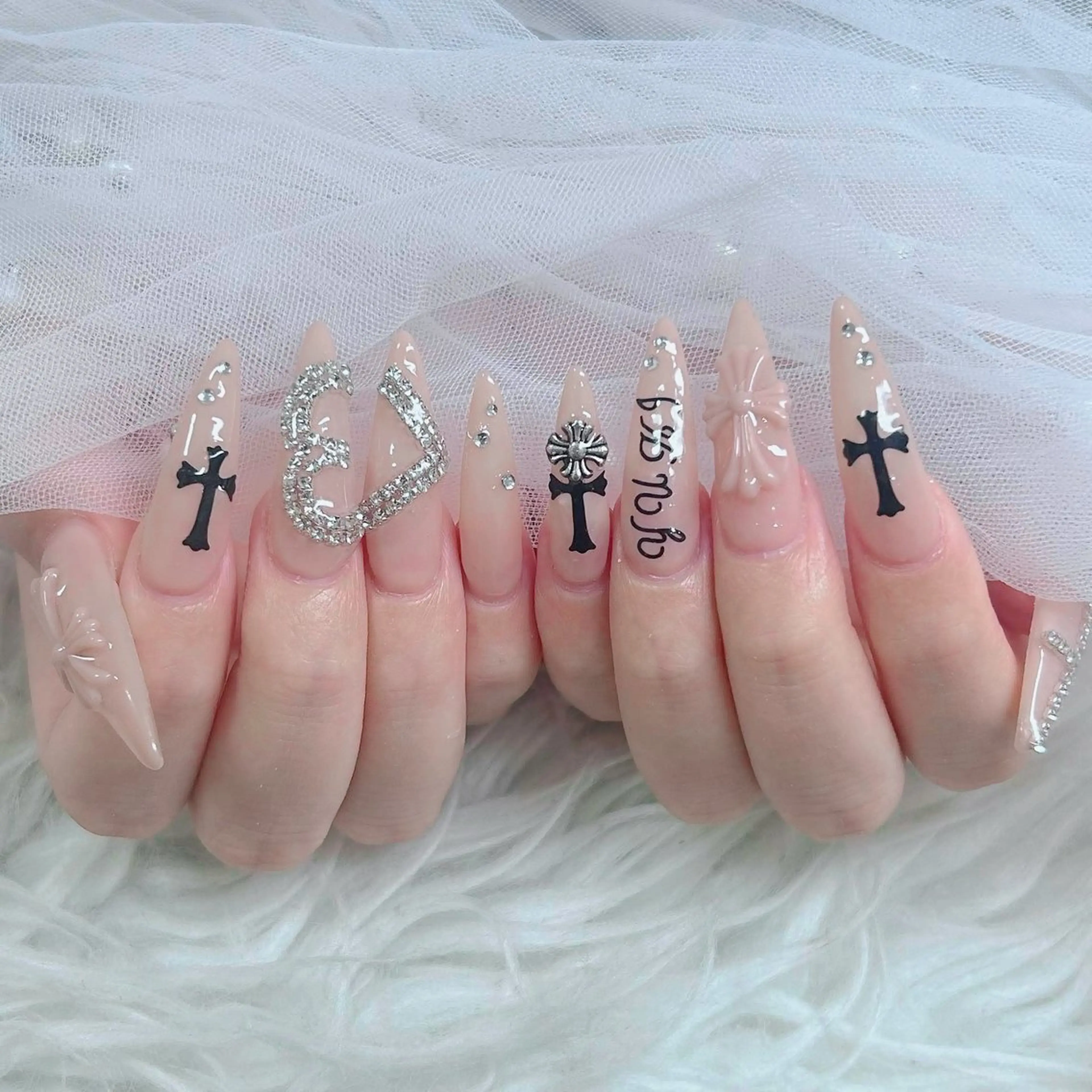 ネイル フットネイル フレンチネイル グラデーション 韓国ネイル ロングネイル ハンドネイル Hani Nail Salonのネイルデザイン