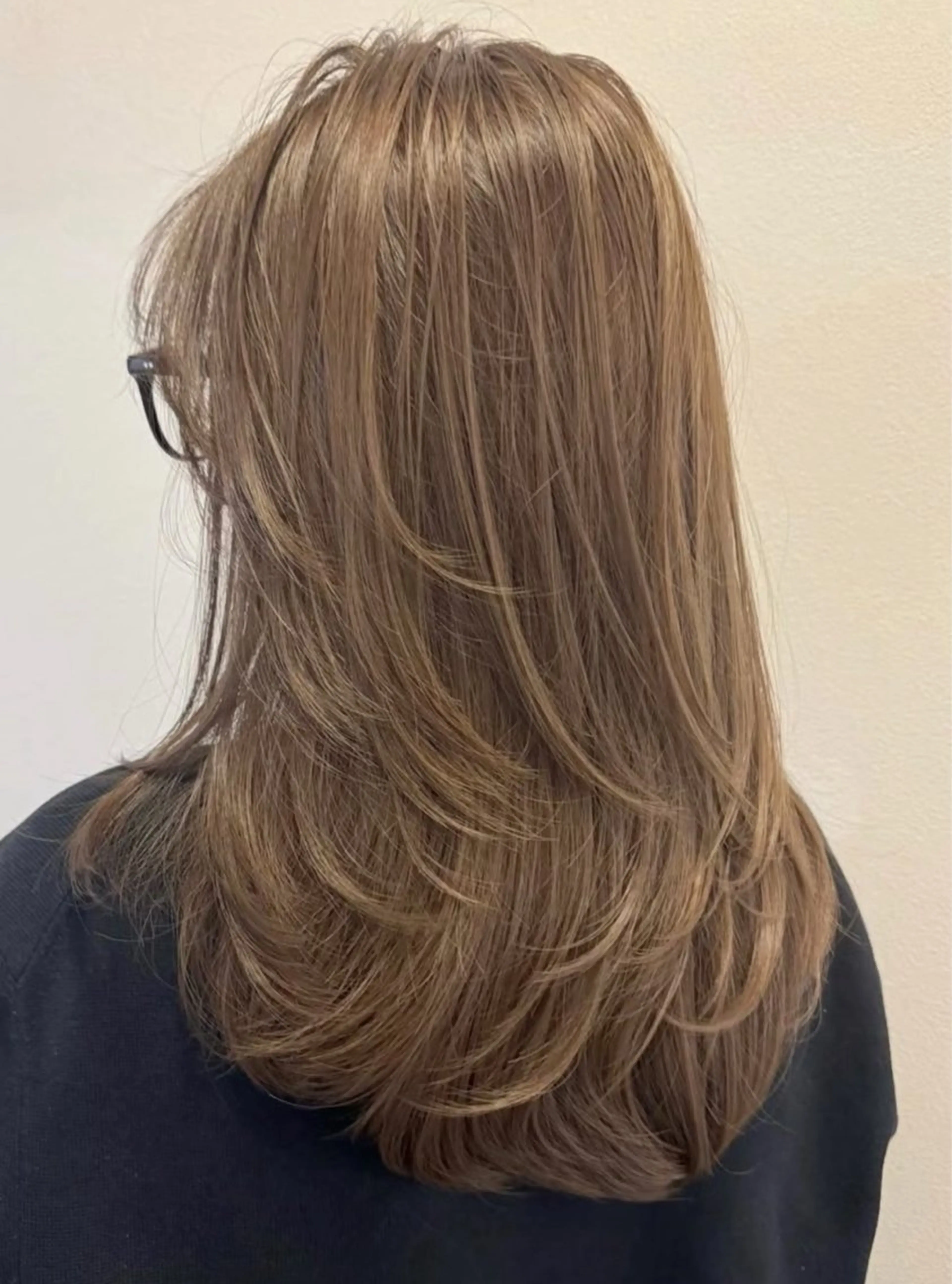 ミディアム ミディアムパーマ コテ巻き風パーマ★ はるさんのヘアスタイル