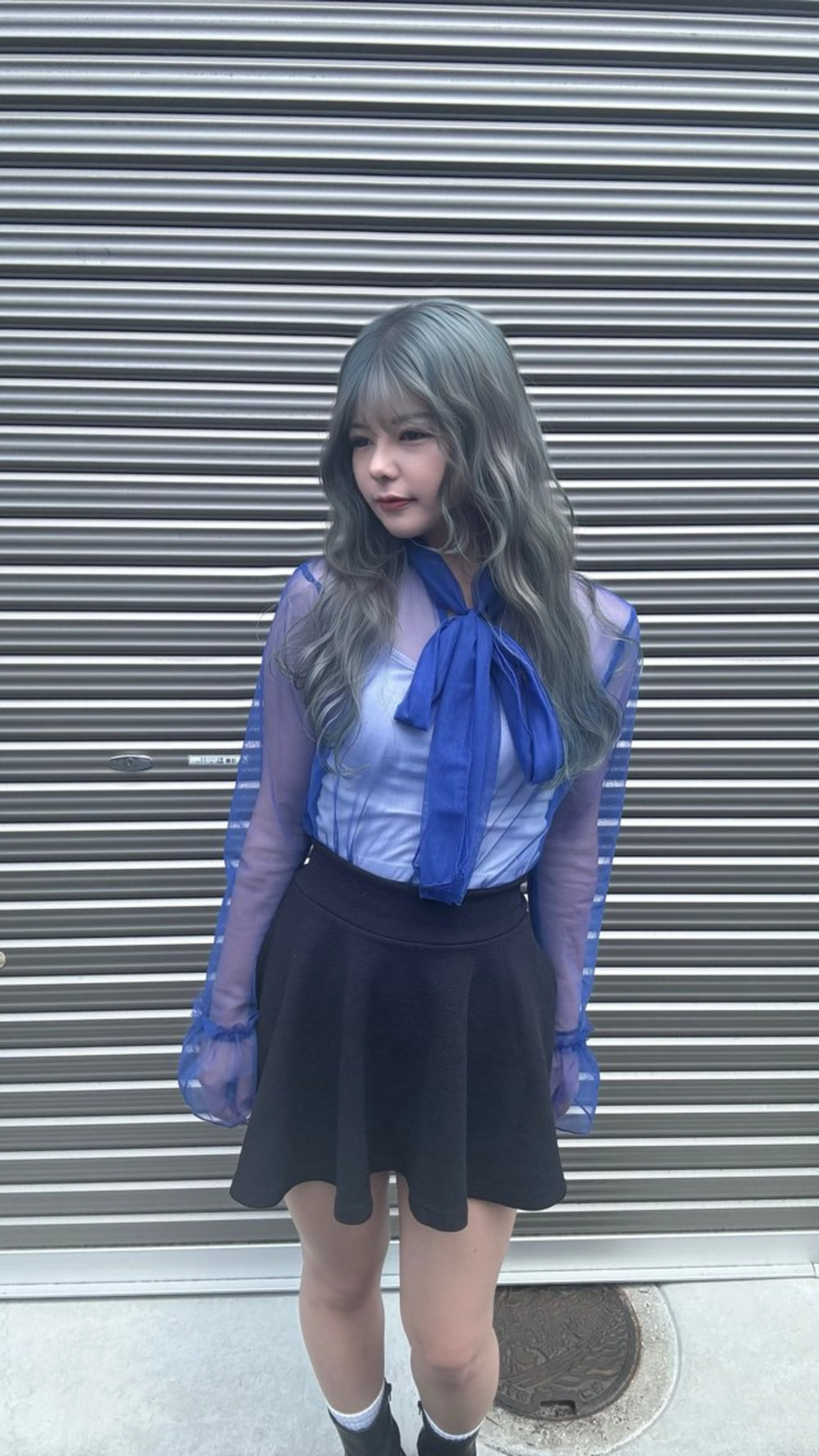 セミロング SALOWIN 原宿 IL Salice ３F所属・Kaho【mens/ ブリーチ/パーマ】のヘアスタイル