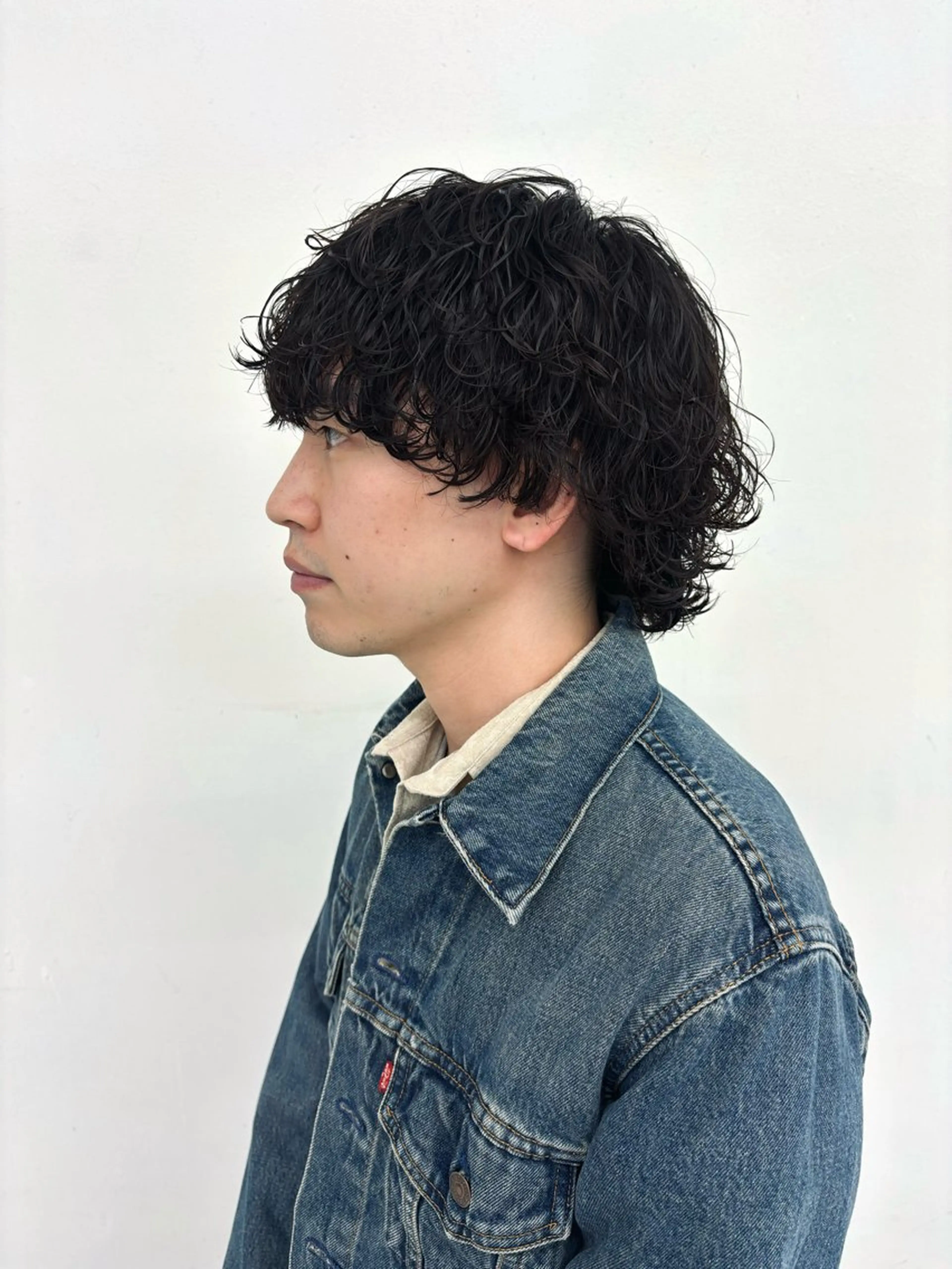 パーマ メンズ カット パーマ スパイキーパーマ 柏NO1 藤本葉のヘアスタイル