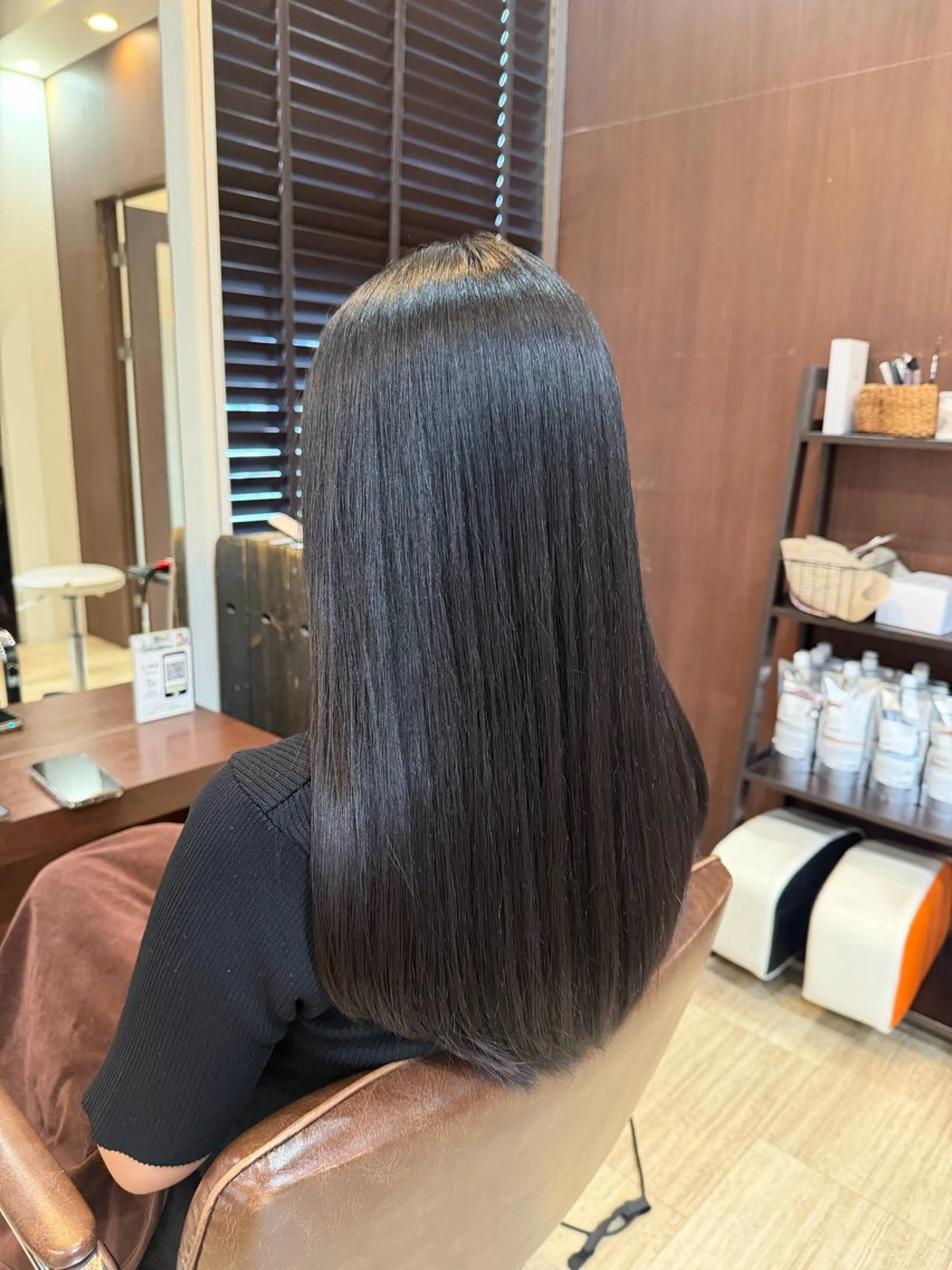 ロング パーマ ストレートパーマ カット 仲井 充のヘアスタイル