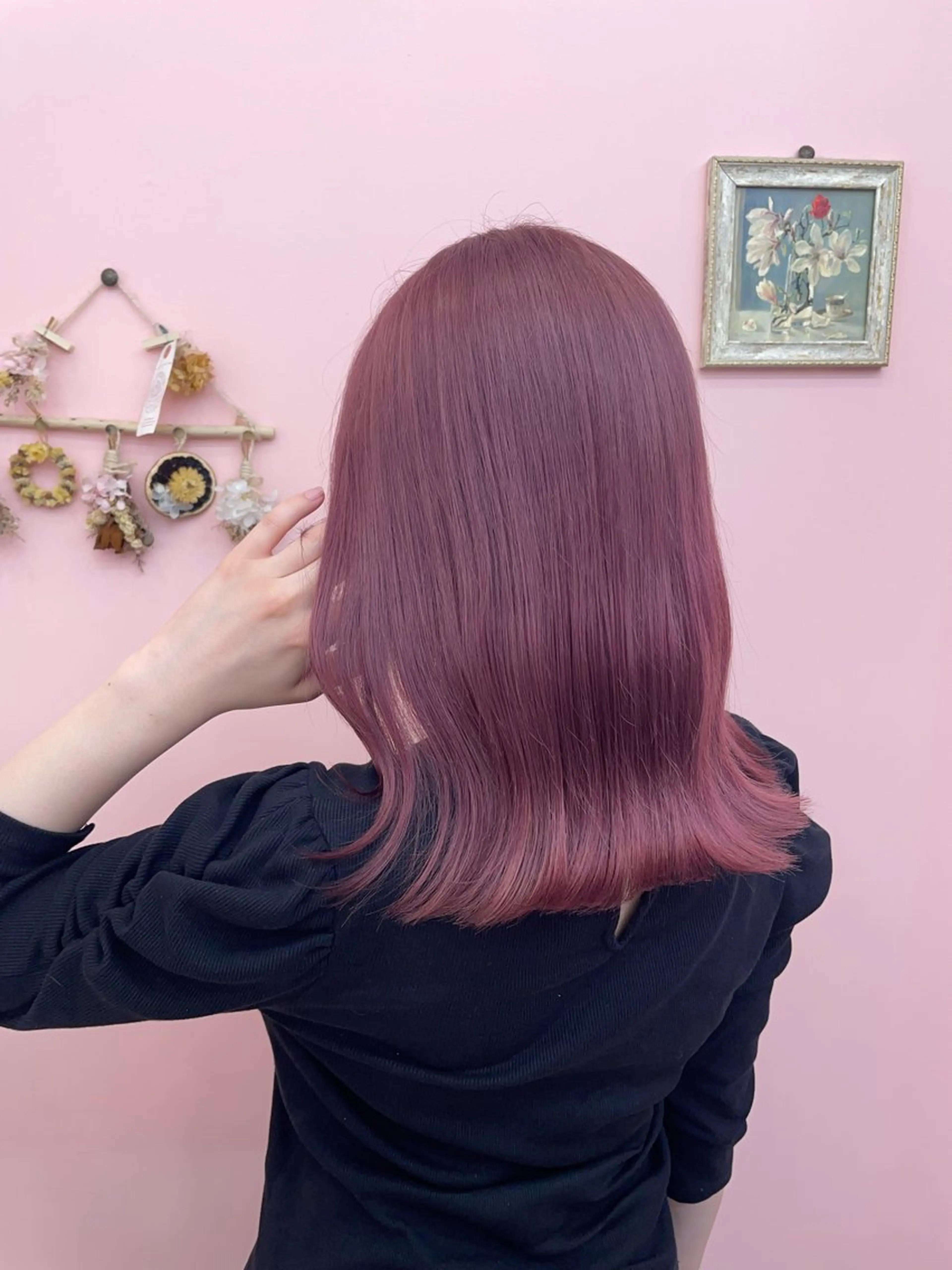 ミディアム カラー ヘアアレンジ 山本 史奈のヘアスタイル