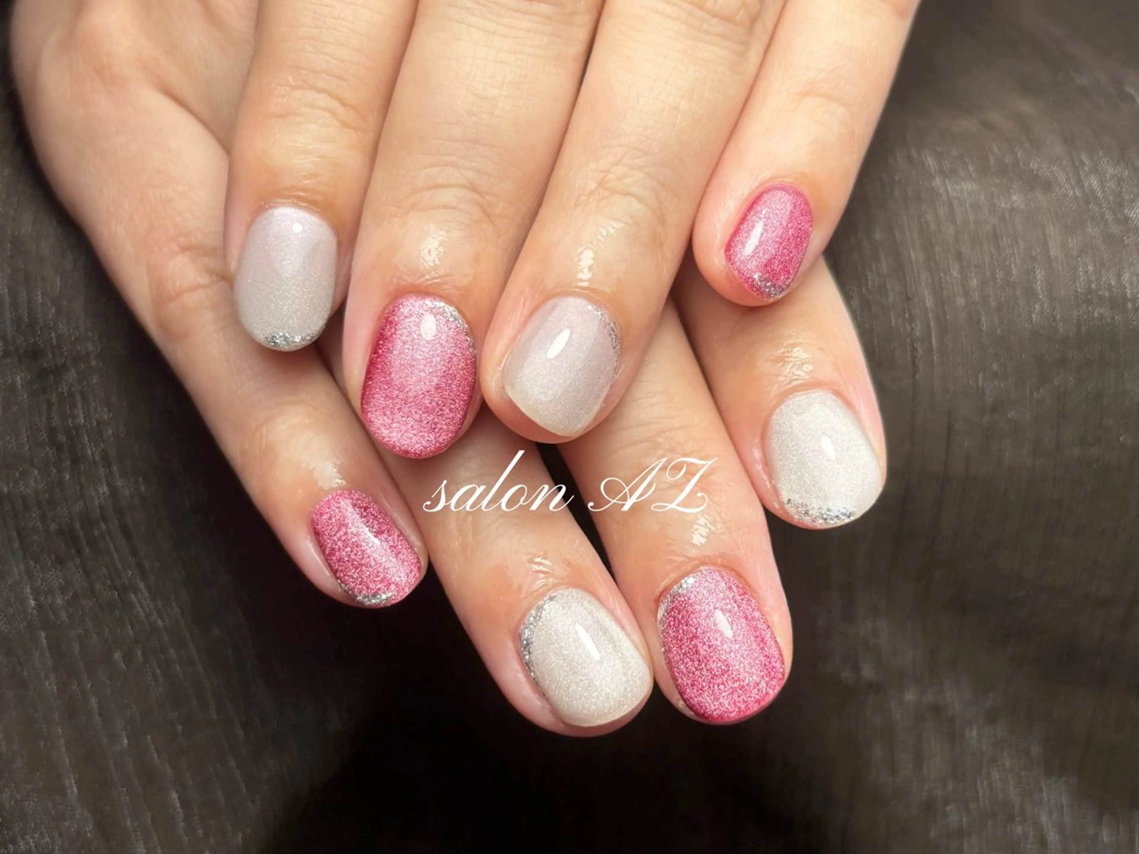 ネイル 桜ネイル 長さ出し フットネイル フレンチネイル ジェルネイル salon AZのネイルデザイン