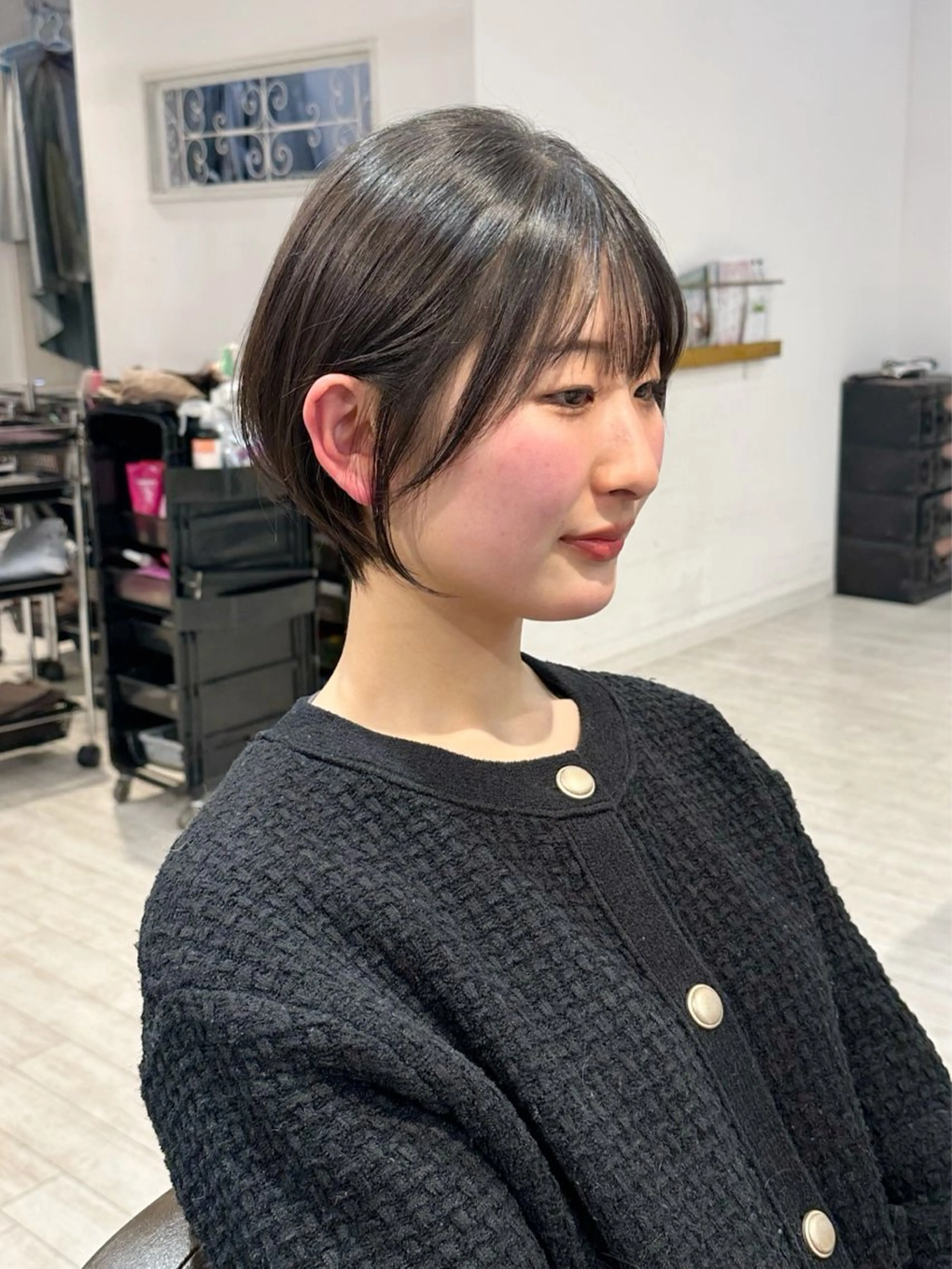 ショート カット トリートメント 縮毛矯正/ショート/ レイヤー/畑中正敏のヘアスタイル