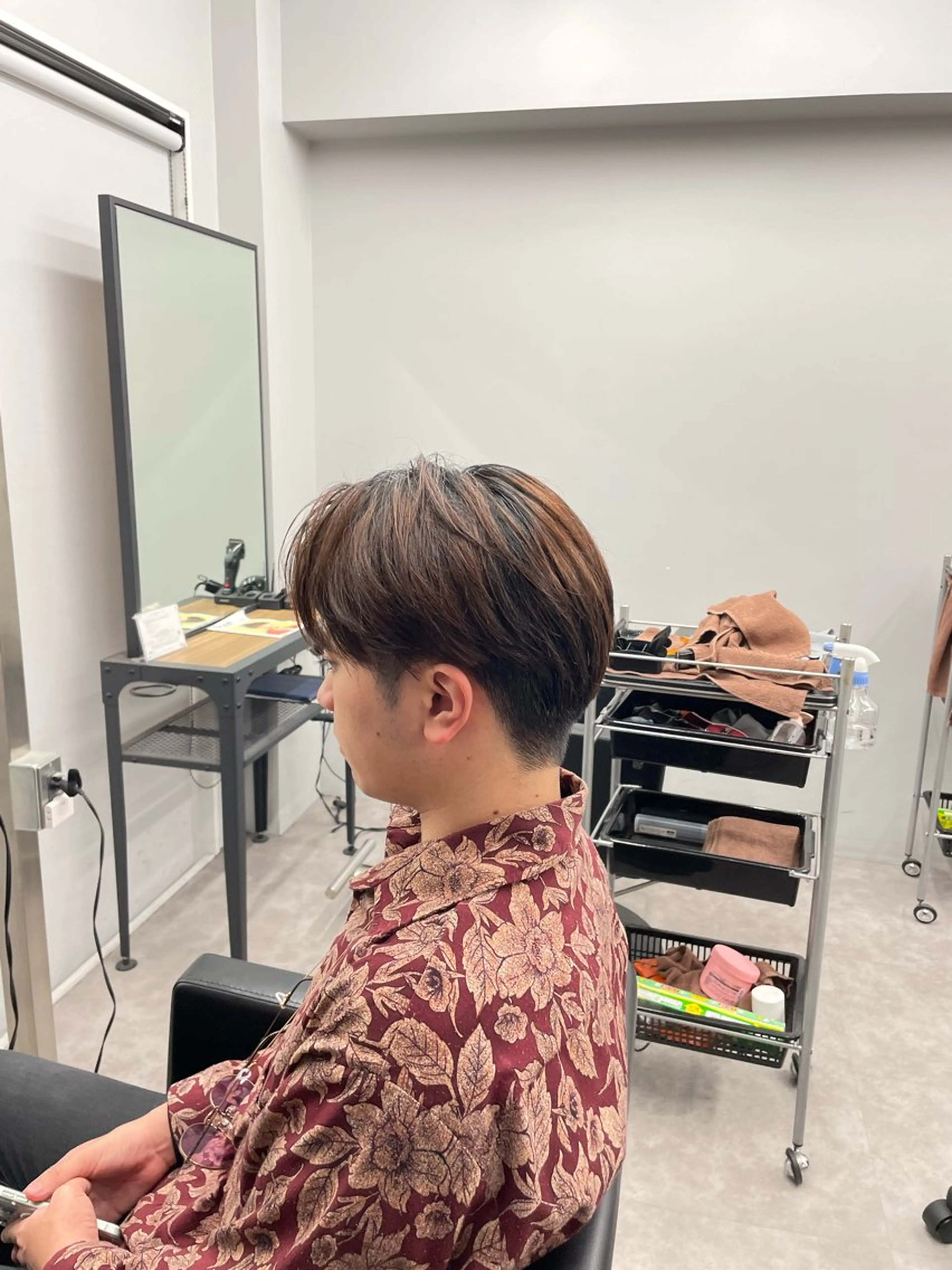 ショート メンズ かきあげバング ショートヘア RIKIYA👑 北千住メンズ特化👑のヘアスタイル