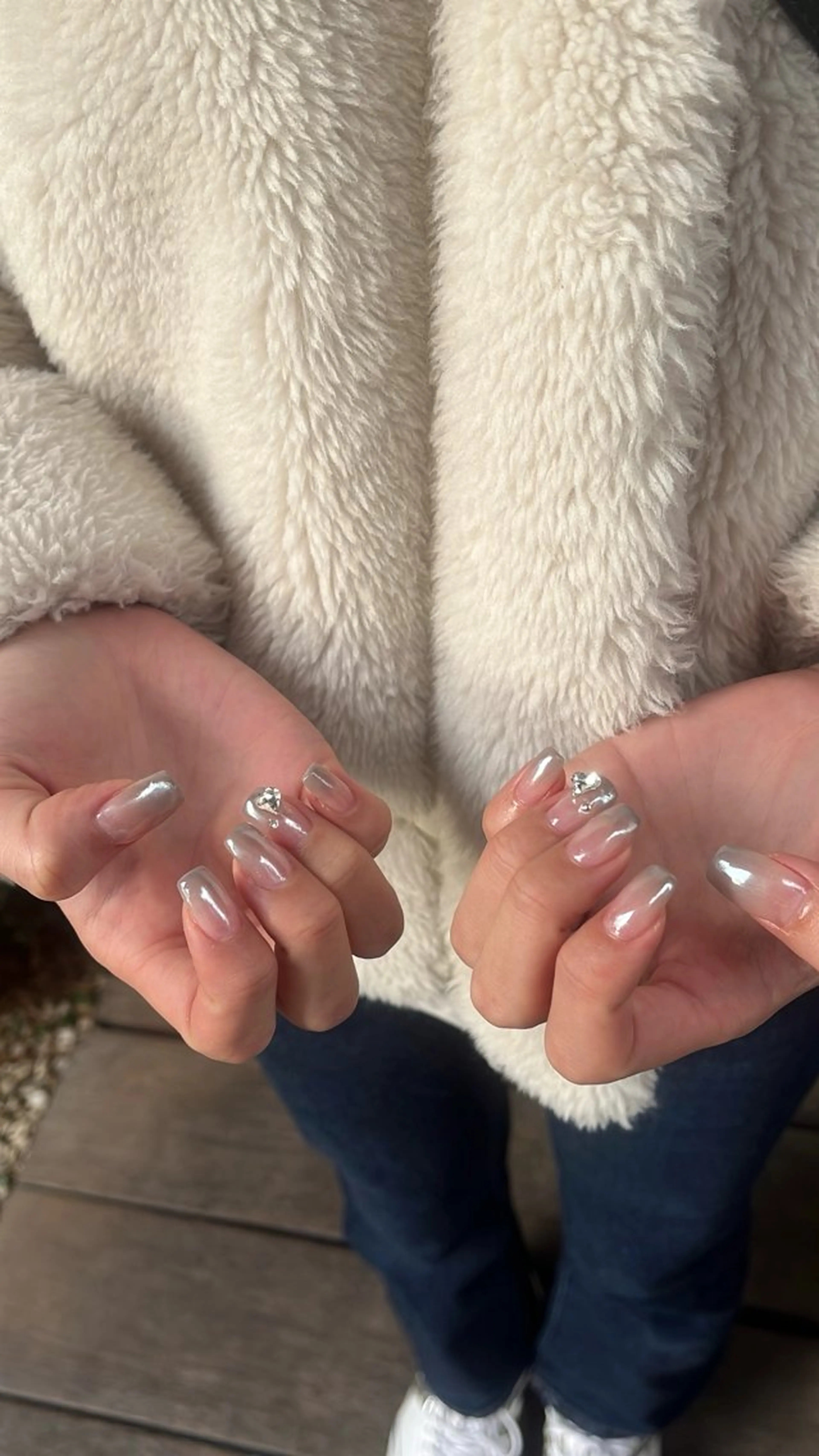 ネイル ミラーネイル ハンドネイル SAKU nail 作島茜のネイルデザイン