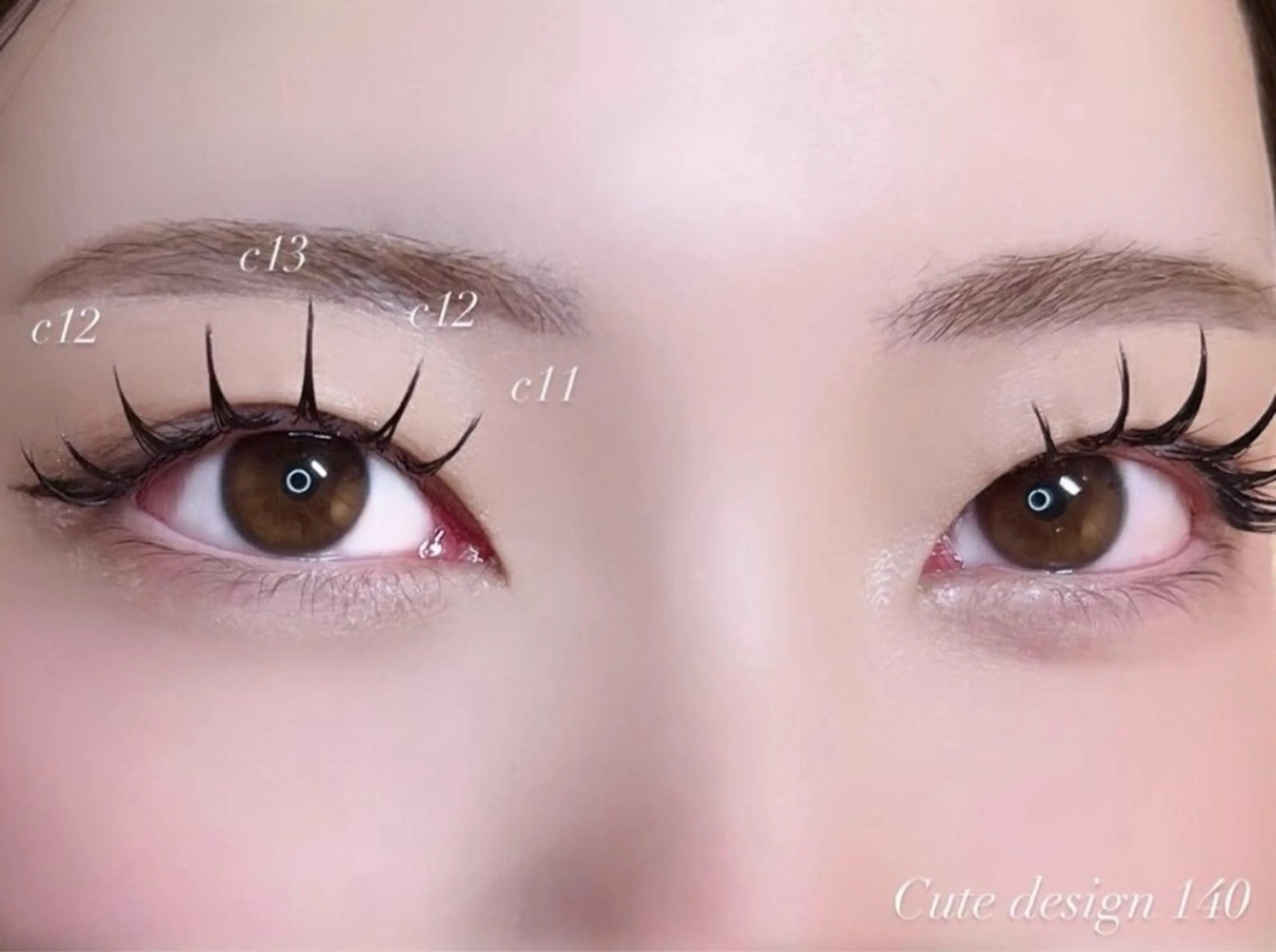 マツエク・マツパ マツエク Livicate 💗🧁🎀🦋のマツエク・マツパデザイン