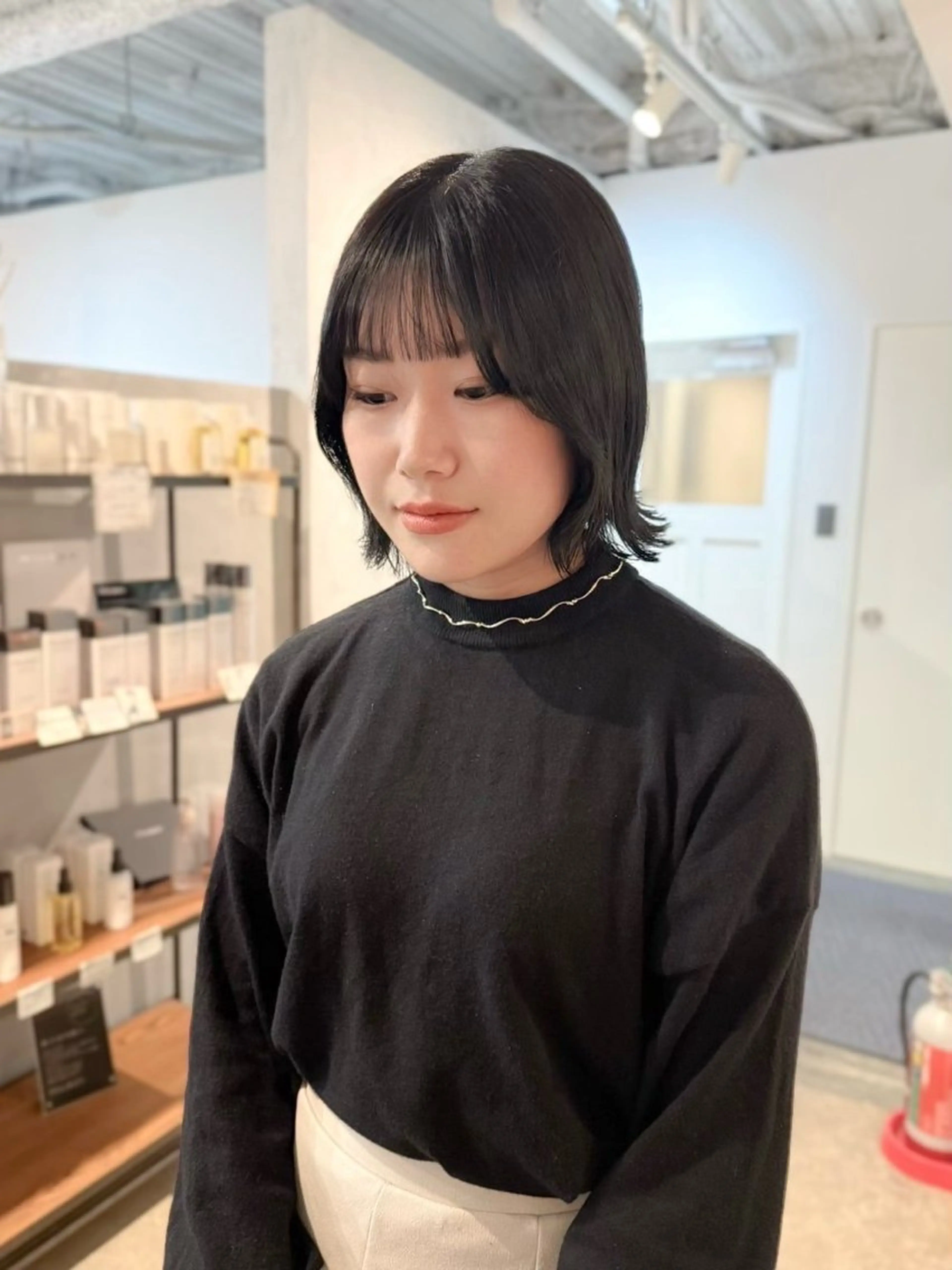 ミディアム 宮原 愛果のヘアスタイル