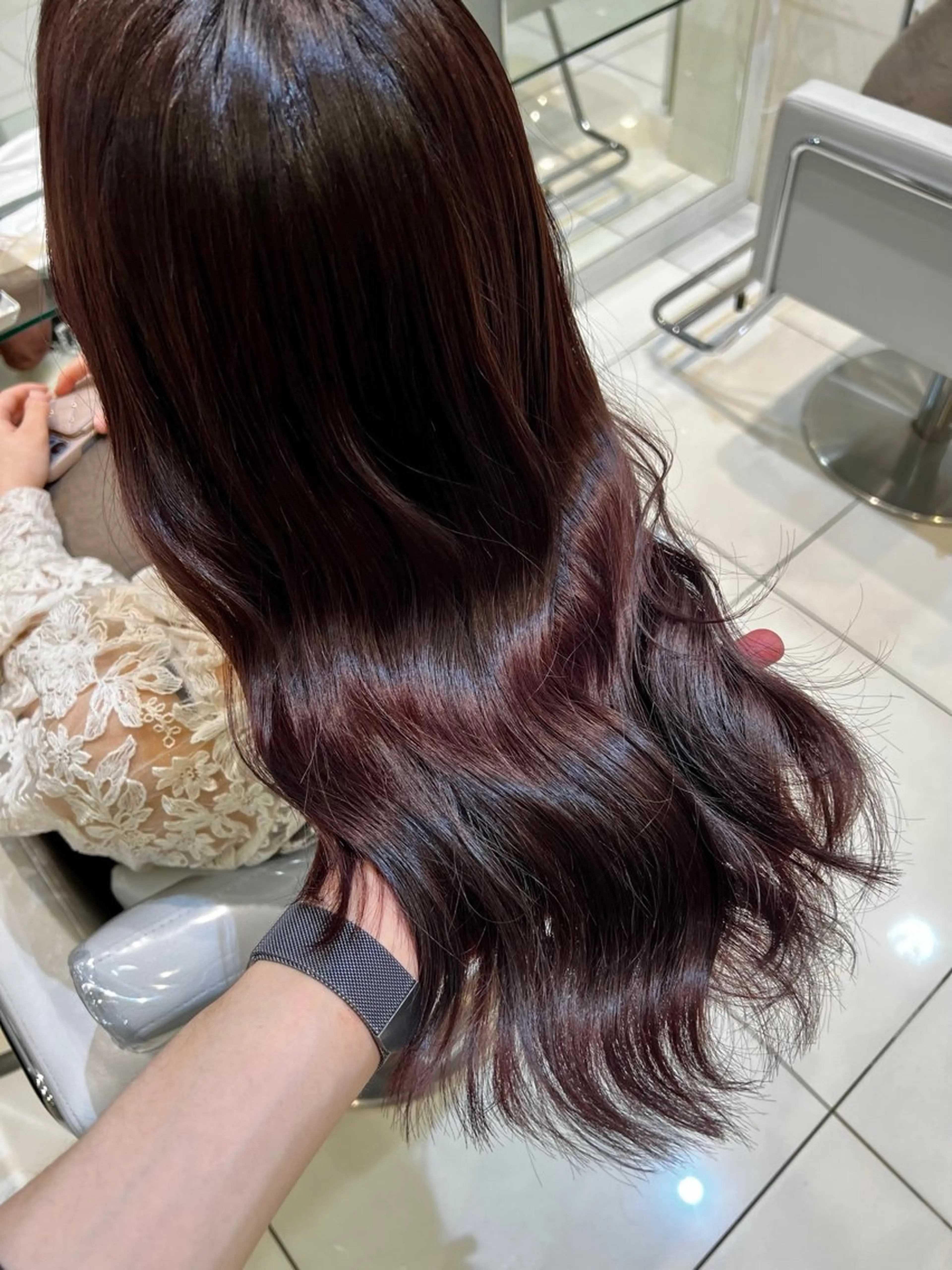 ロング カラー カット ヘアカラー トリートメント 韓国レイヤー×ツヤ髪 /TAICHI🩶のヘアスタイル