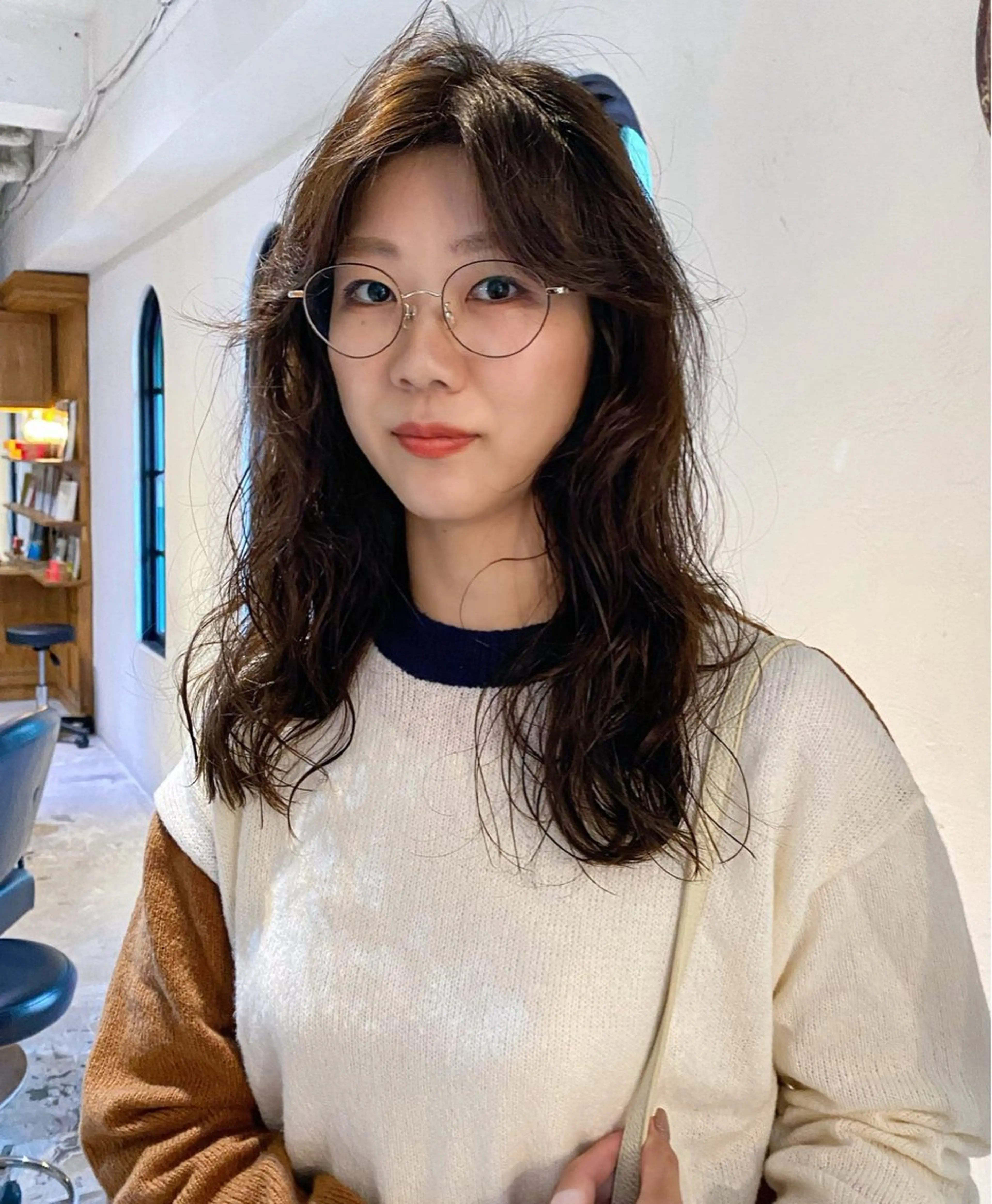 セミロング パーマ カット パーマ FERIA 緑地公園 ⭐️伏田愛奈⭐️のヘアスタイル