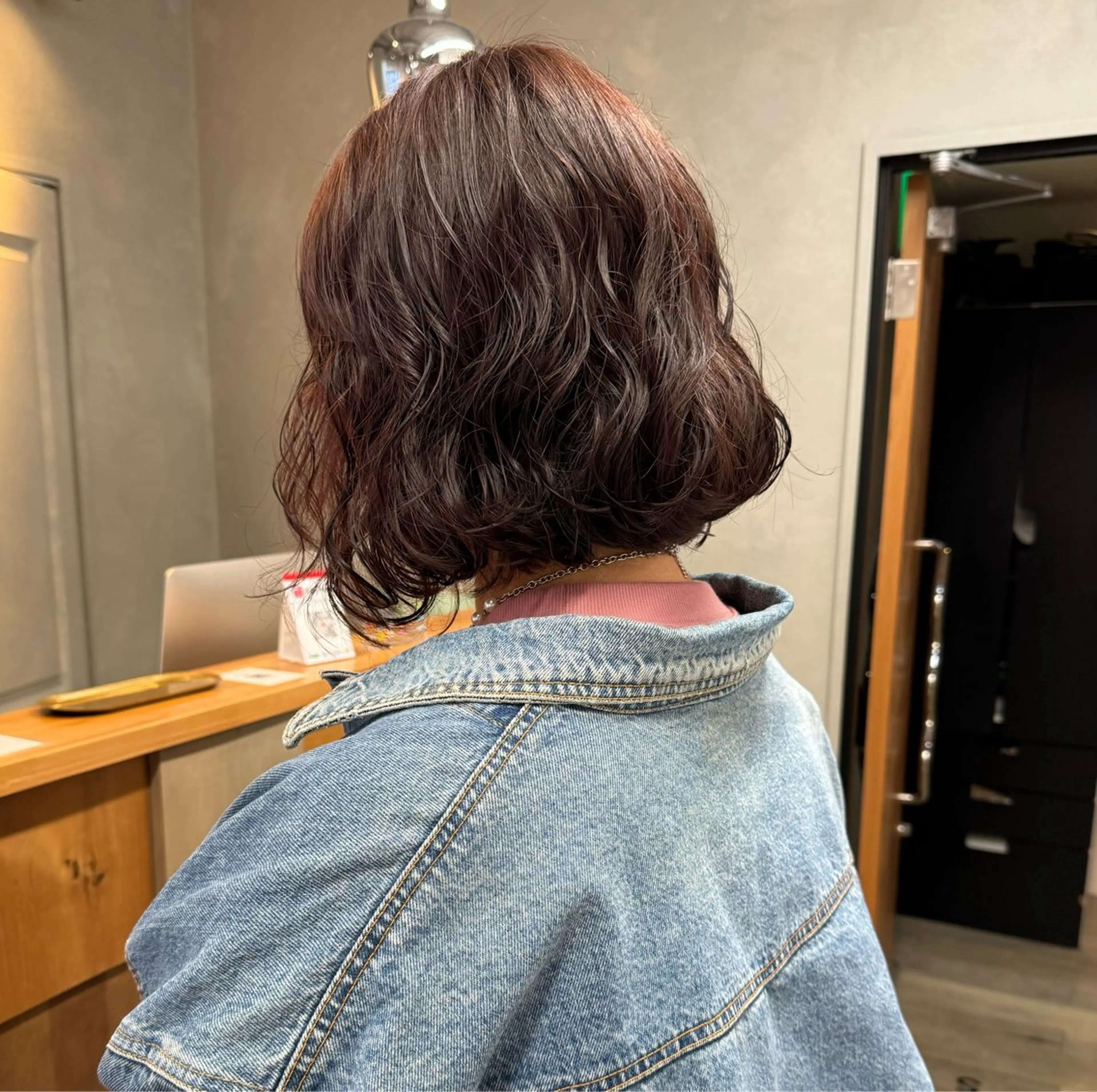 ミディアム パーマ 透明感カラー ☆akoのヘアスタイル