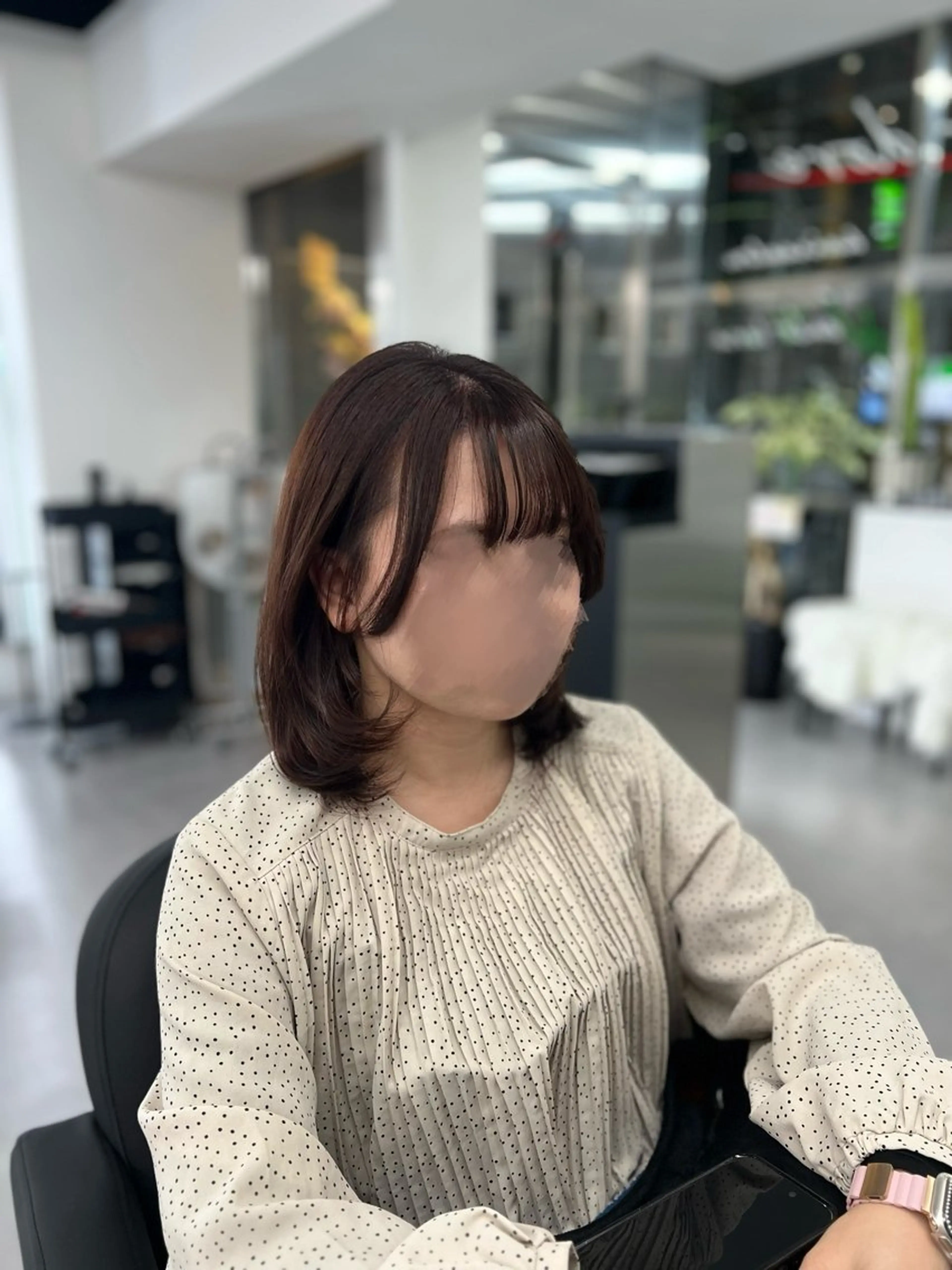 ショート eco/堀江/ 艶カラー/髪質改善のヘアスタイル