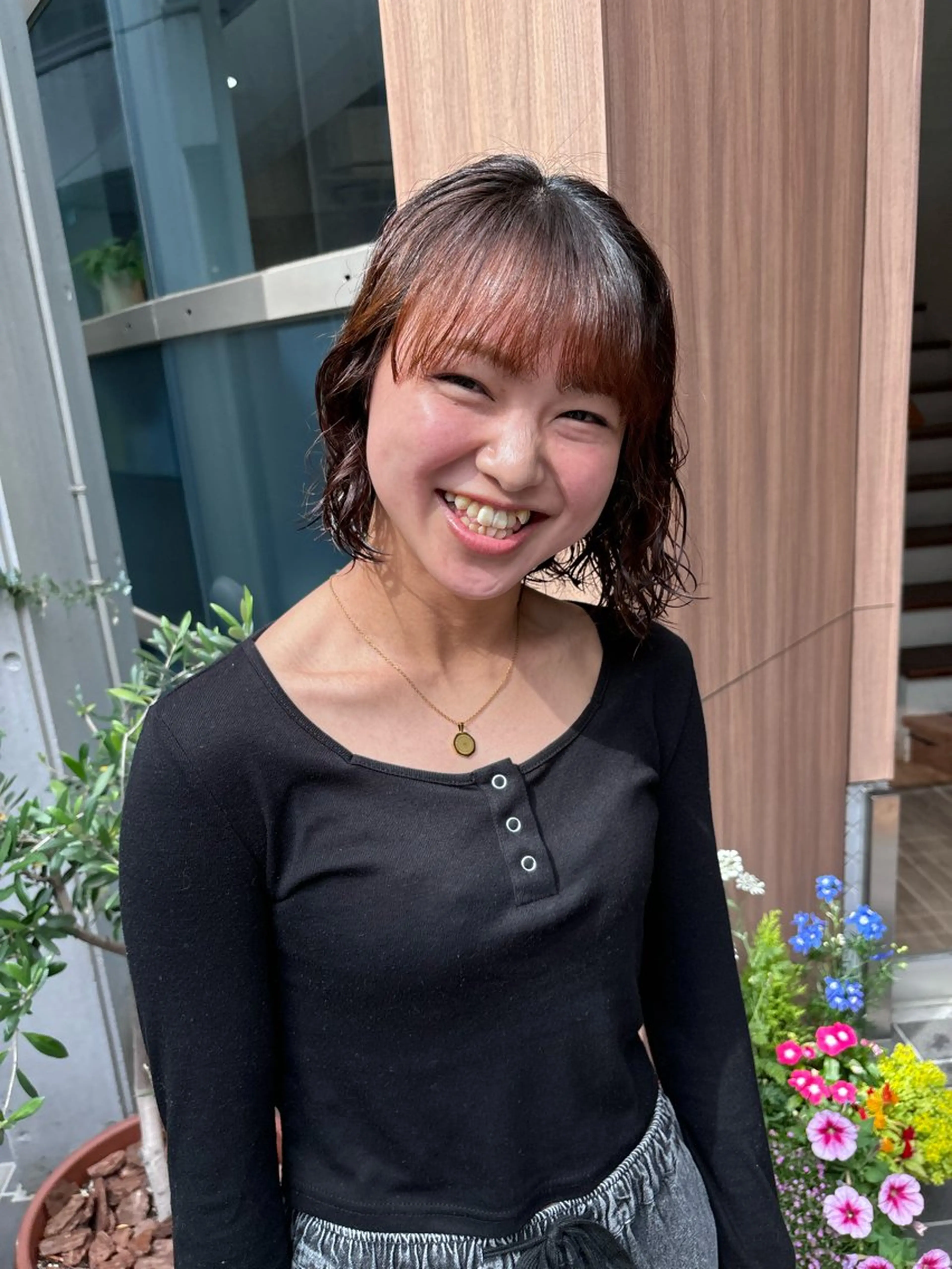 ショート パーマ しみず さくら🌸のヘアスタイル