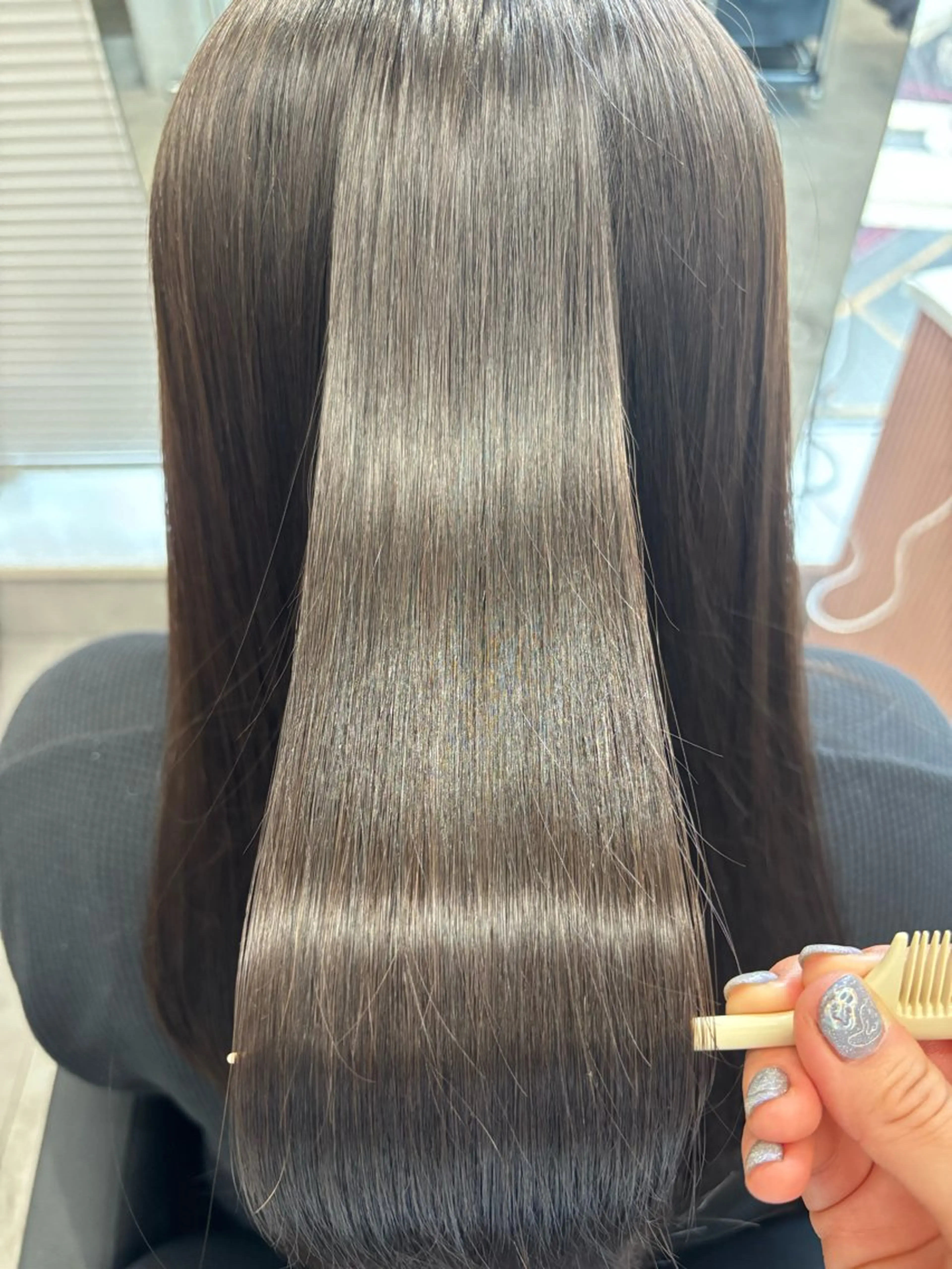 セミロング セミロングパーマ 髪質改善 カット 縮毛矯正 顔周り🌸ジエクト 🌸濱吉優希🌸のヘアスタイル