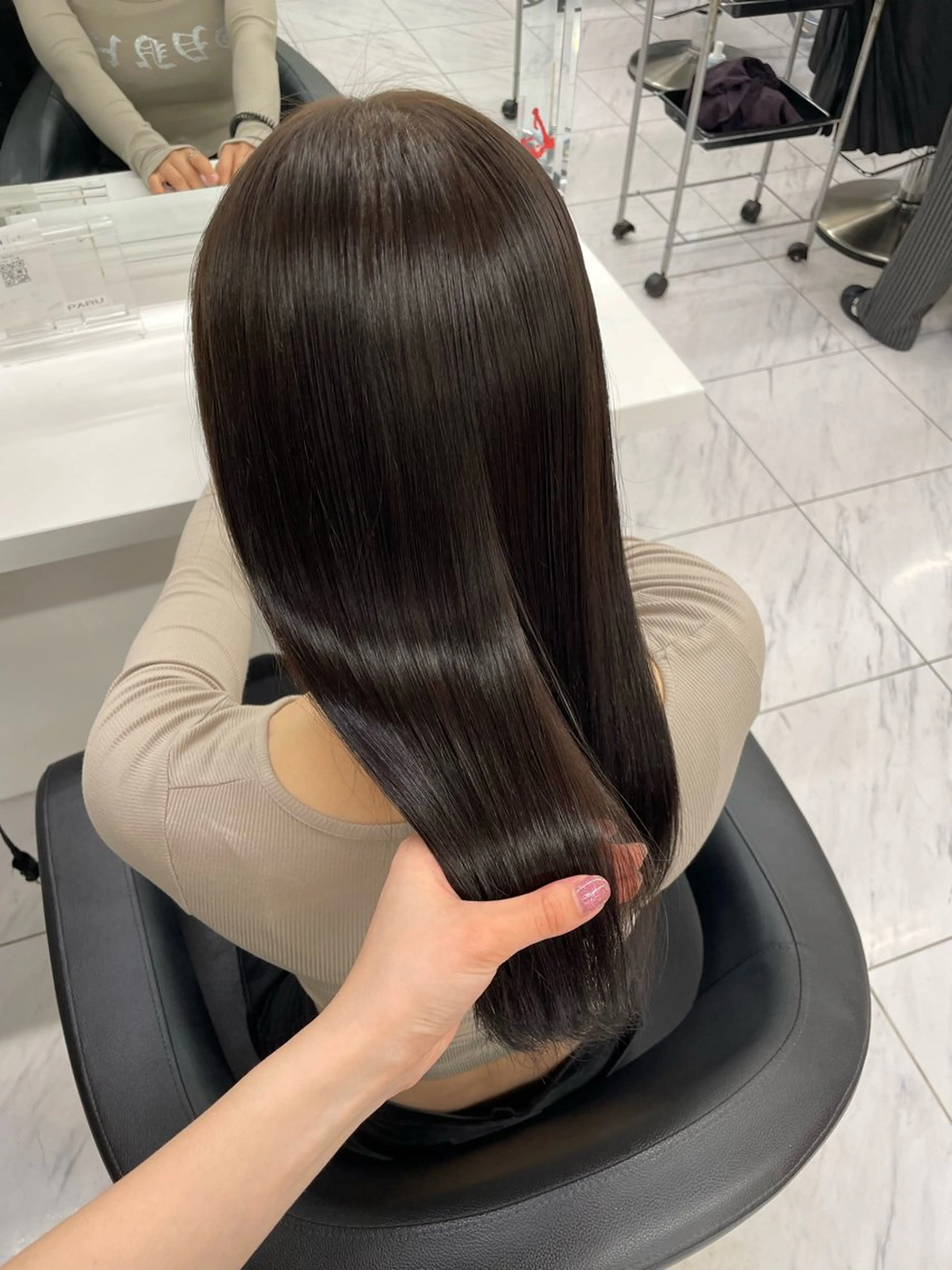 セミロング カラー 🎀暖色/ラベンダー /paru🤍のヘアスタイル