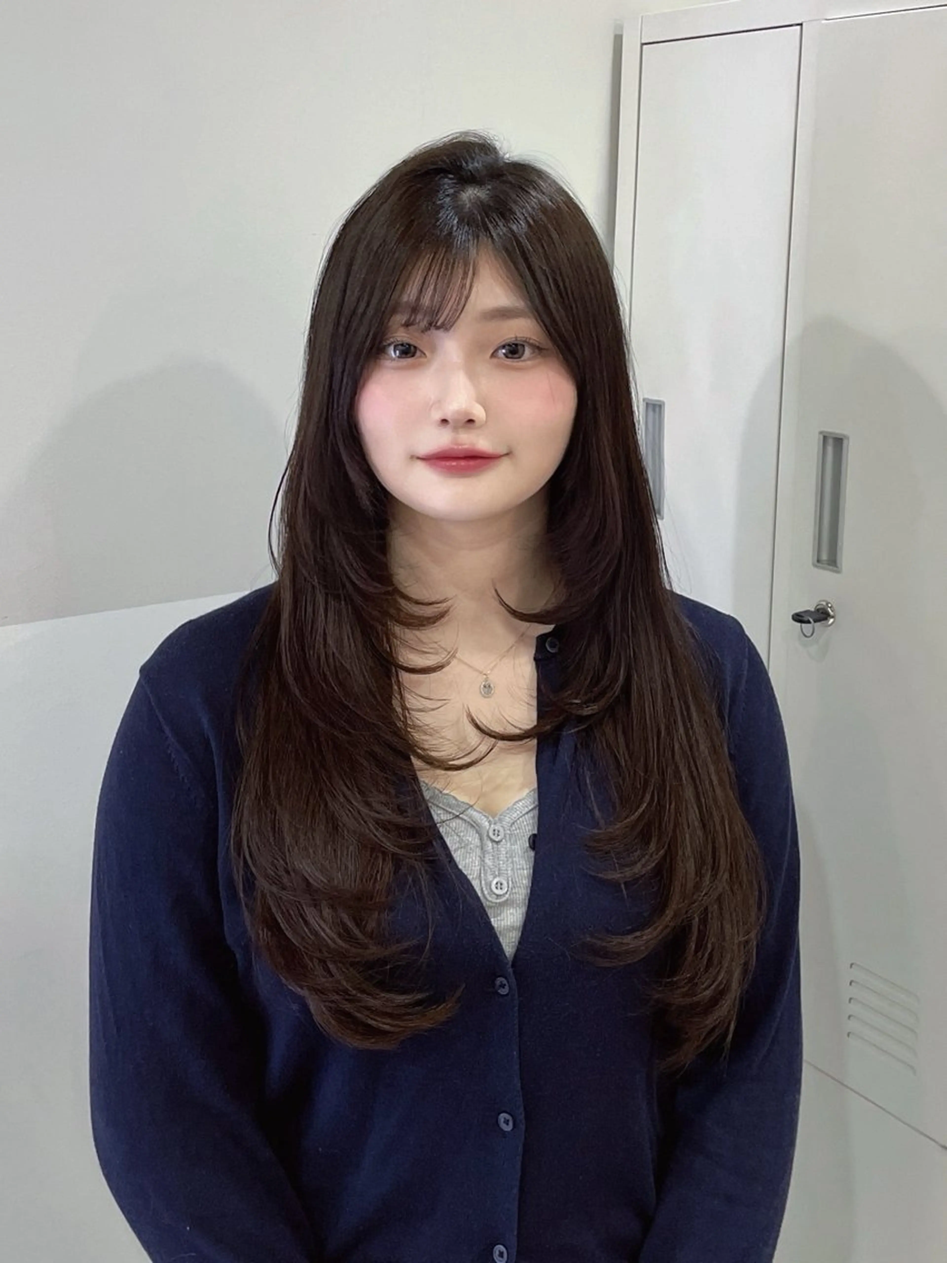 ロング カット 🎀tomoka /縮毛矯正/暖色🎀のヘアスタイル