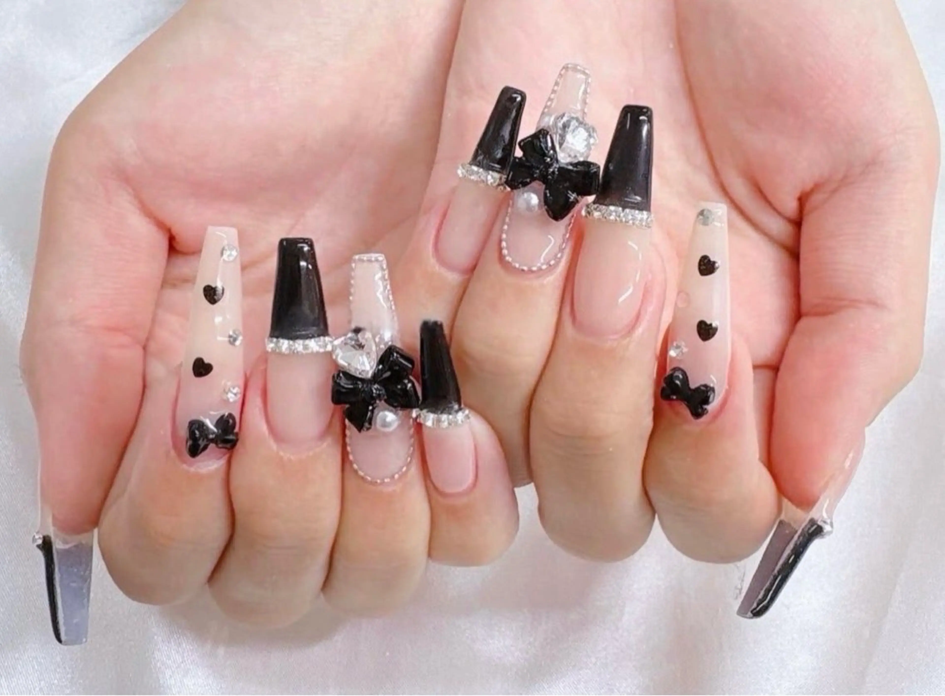 ネイル 長さ出し ジェルネイル スカルプネイル ネイルチップ ハンドネイル ╹◡╹Mimoミモ Eye&Nailのマツエク・マツパデザイン