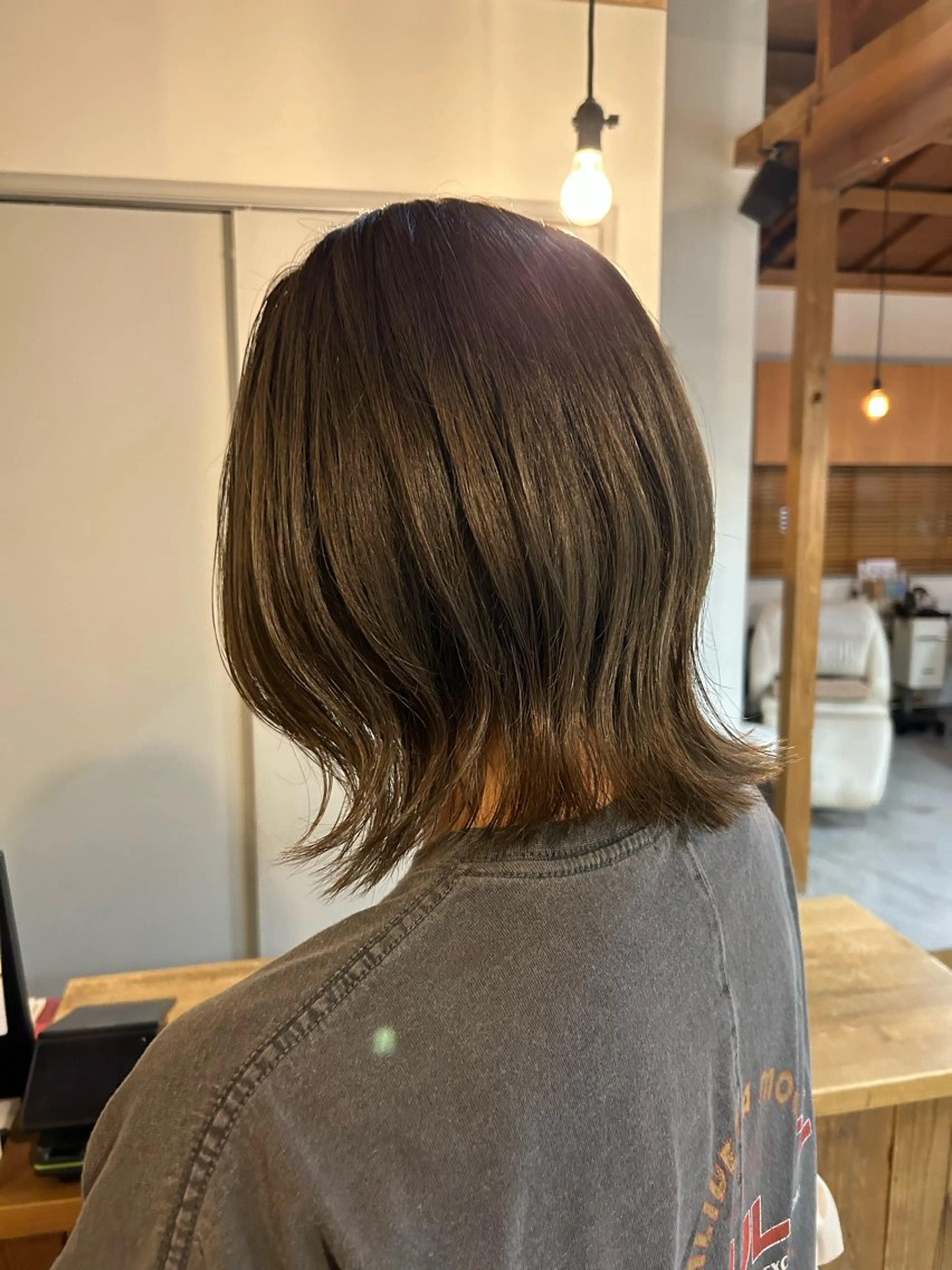 ミディアム カット ヘアカラー トリートメント 物井 南帆 （ものいみほ）のヘアスタイル