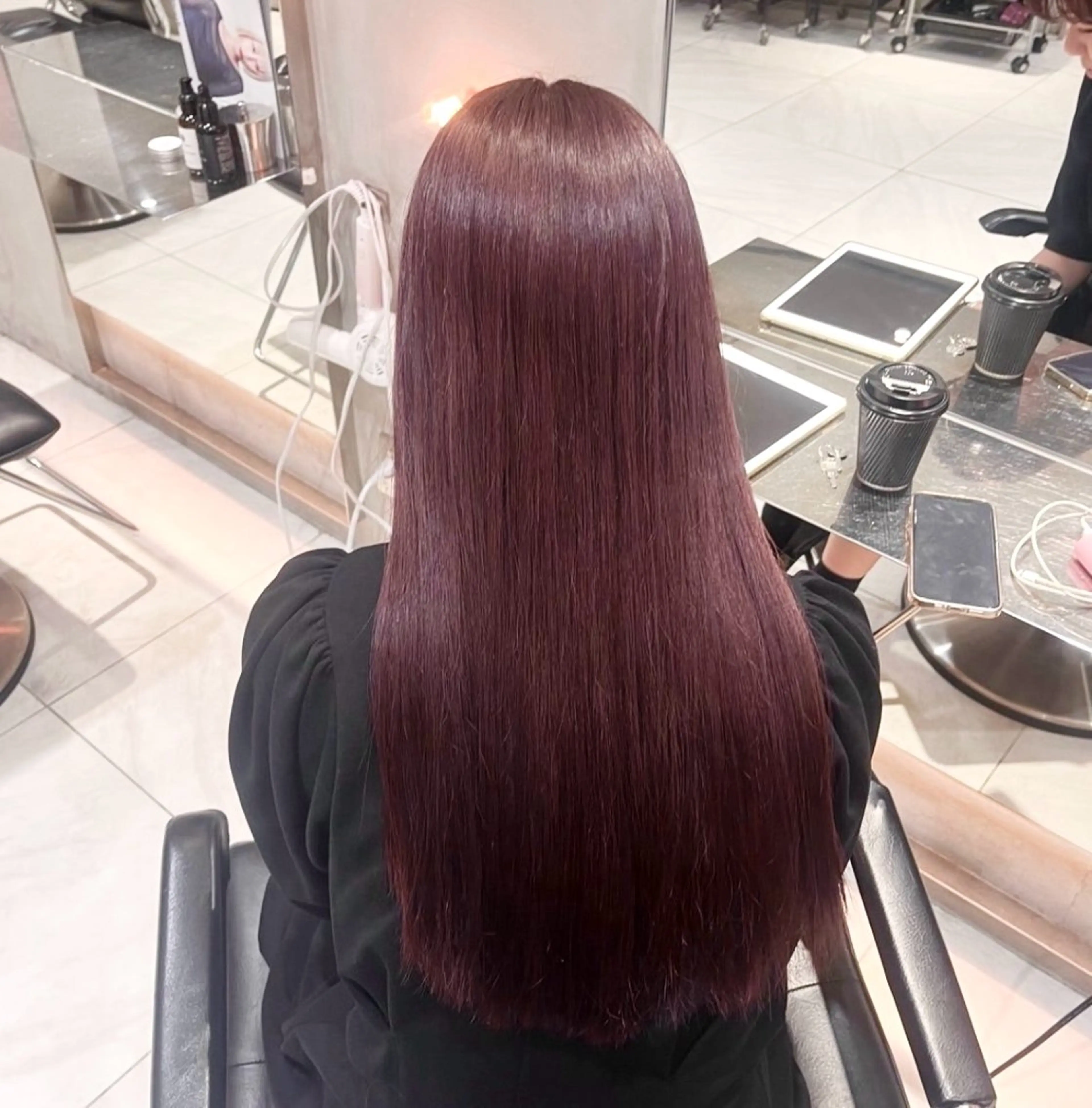 ロング カラー カット ヘアカラー 艶カラー /kokona🤍のヘアスタイル