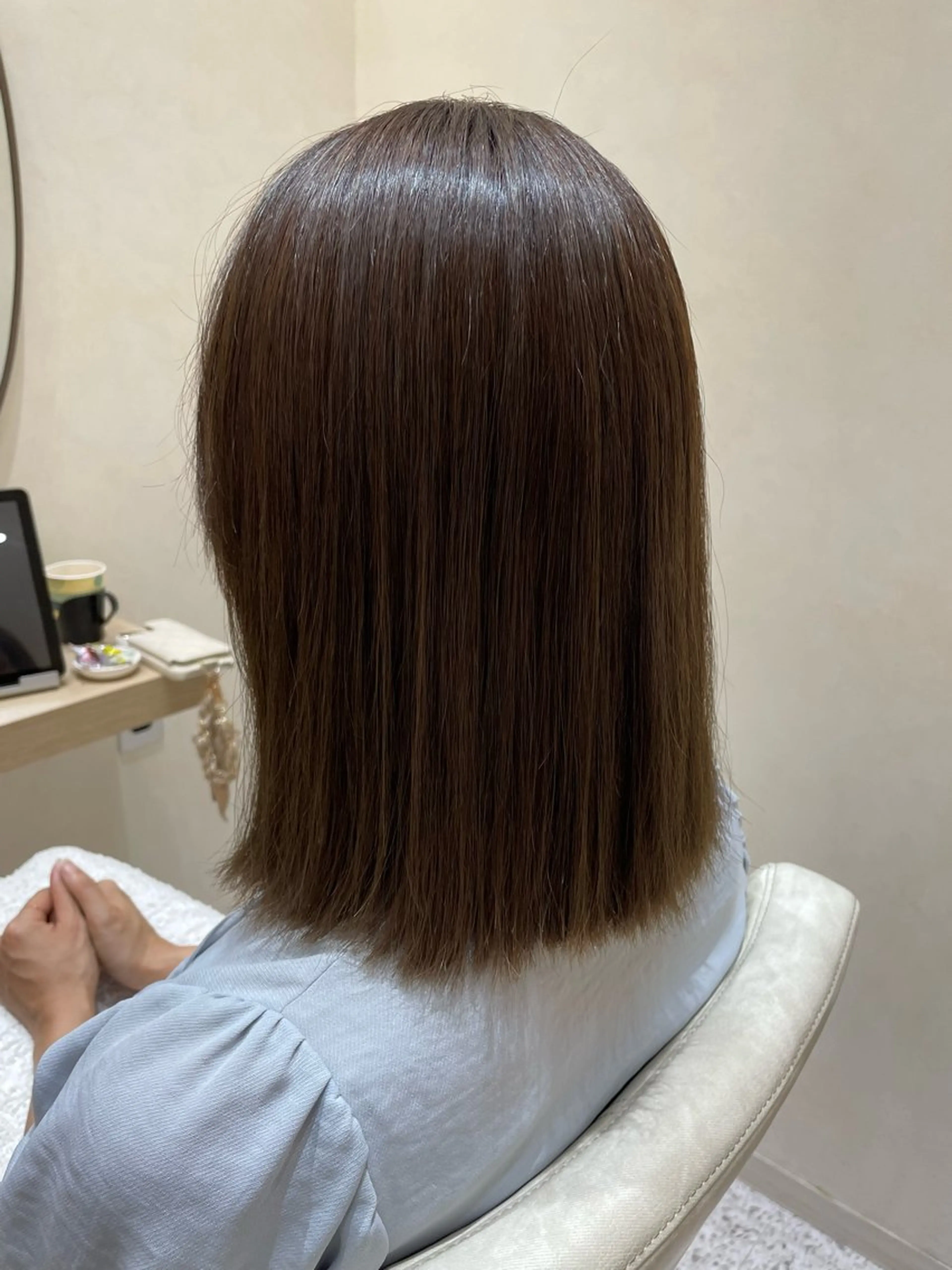 ミディアム 髪質改善 髪質改善カラー💛 NANOHAのヘアスタイル